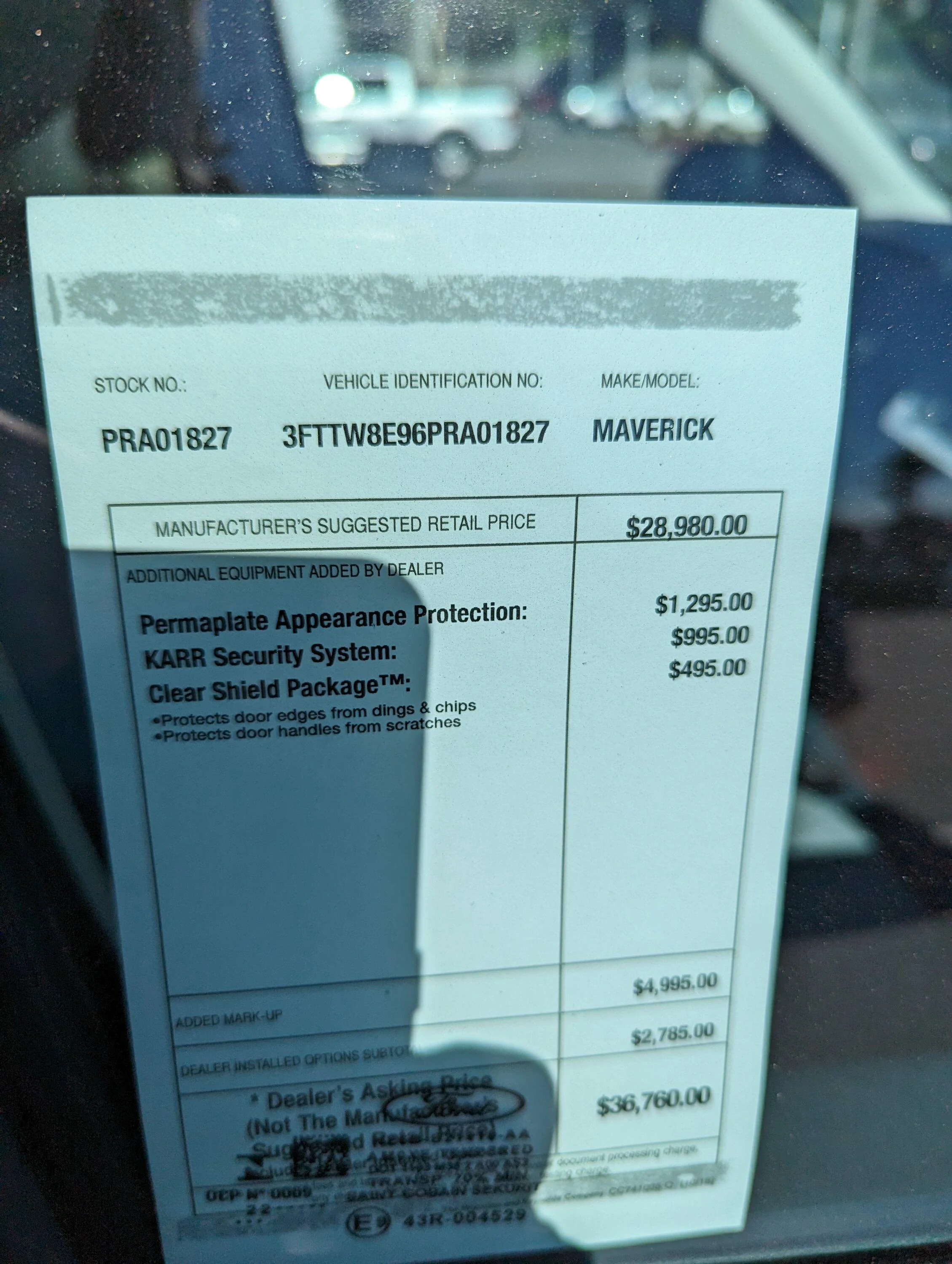 Ford Maverick Special orders finding there way to retail lot PXL_20230125_204741195