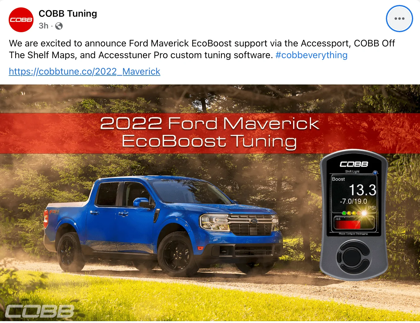 Ford Maverick COBB TUning Accessport for 2.0L Maverick!!! Screenshot 2023-01-25 at 4.31.41 PM