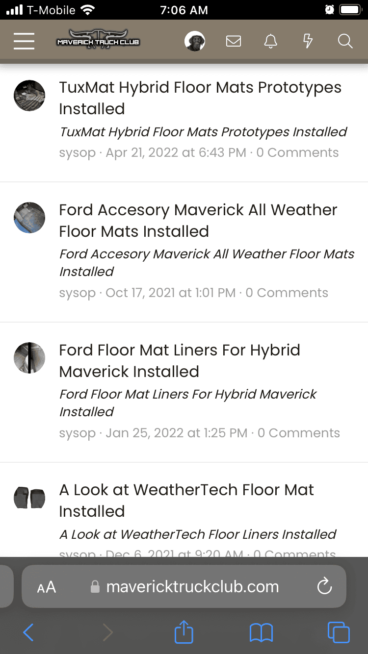 Ford Maverick Which floor mats should I get? 133AB9EB-82D1-44FC-BEBC-CEA1F9B7EB17