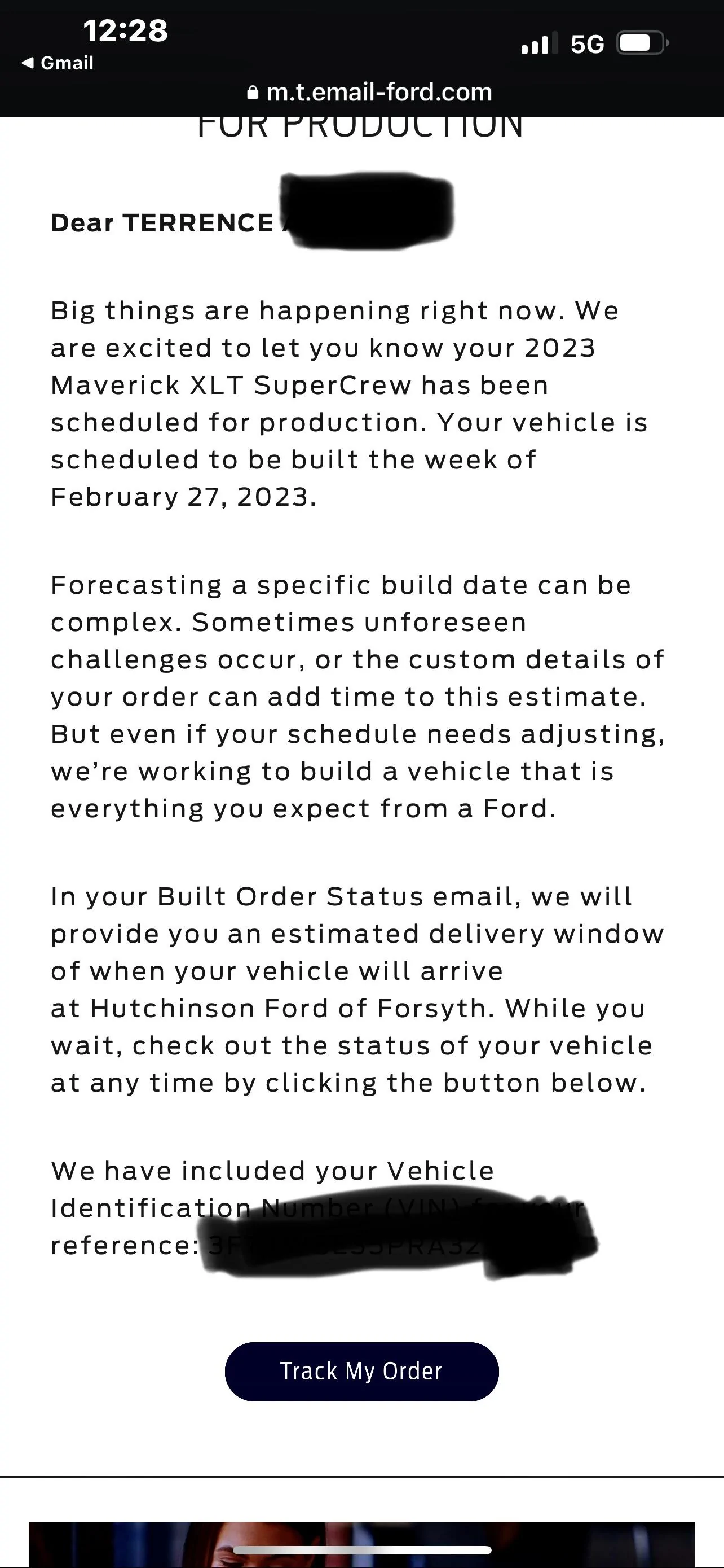 Ford Maverick 📬 1/26/23 Scheduling Email Received Group [EMAILS NOW ARRIVING!] 09F86F14-4EDD-4833-A306-76CAADC770BB