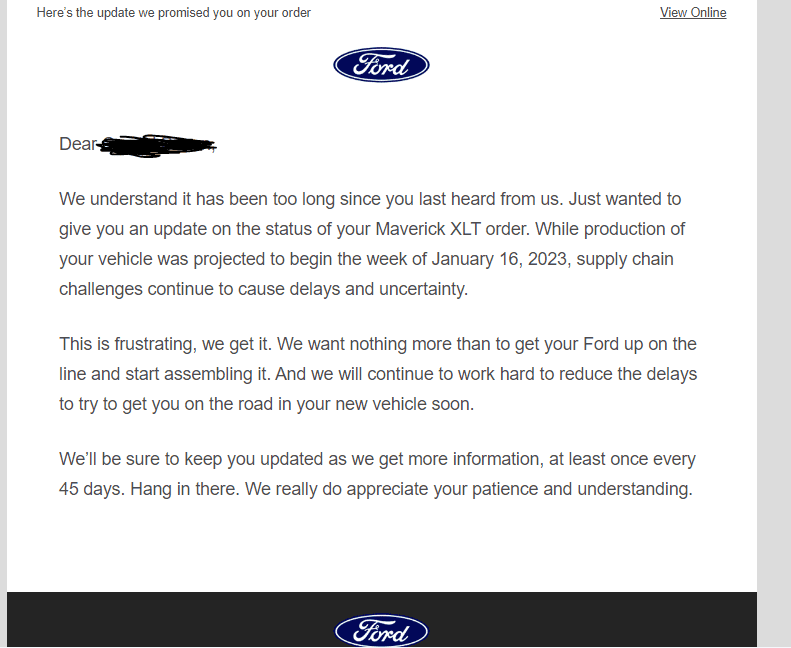 Ford Maverick Ford has really gotten fast in its production process 🤣 1674764280907
