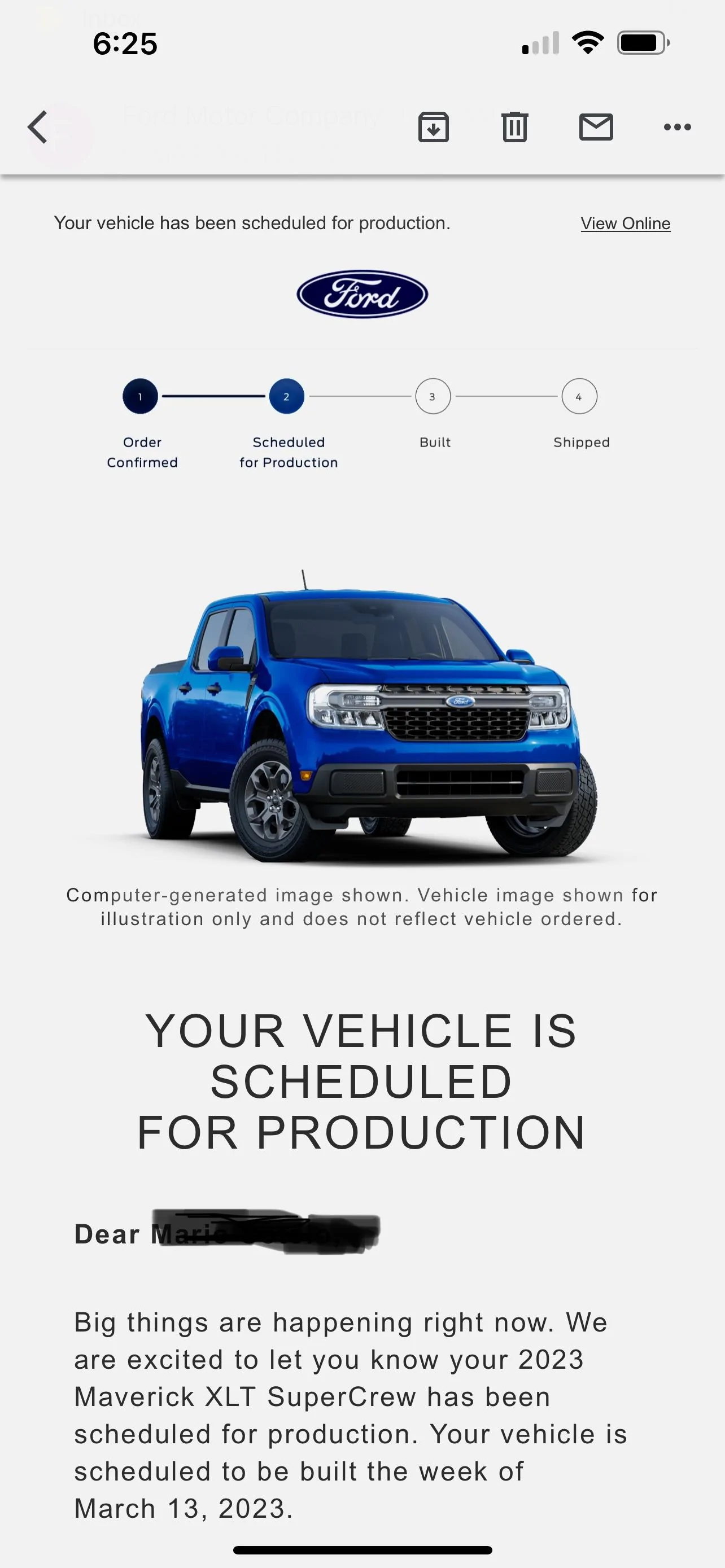 Ford Maverick 📬 1/19/23 Scheduling Email Received Group [EMAILS NOW ARRIVING!] B8773F68-0C5D-431A-ABD1-CF64EBE7B106