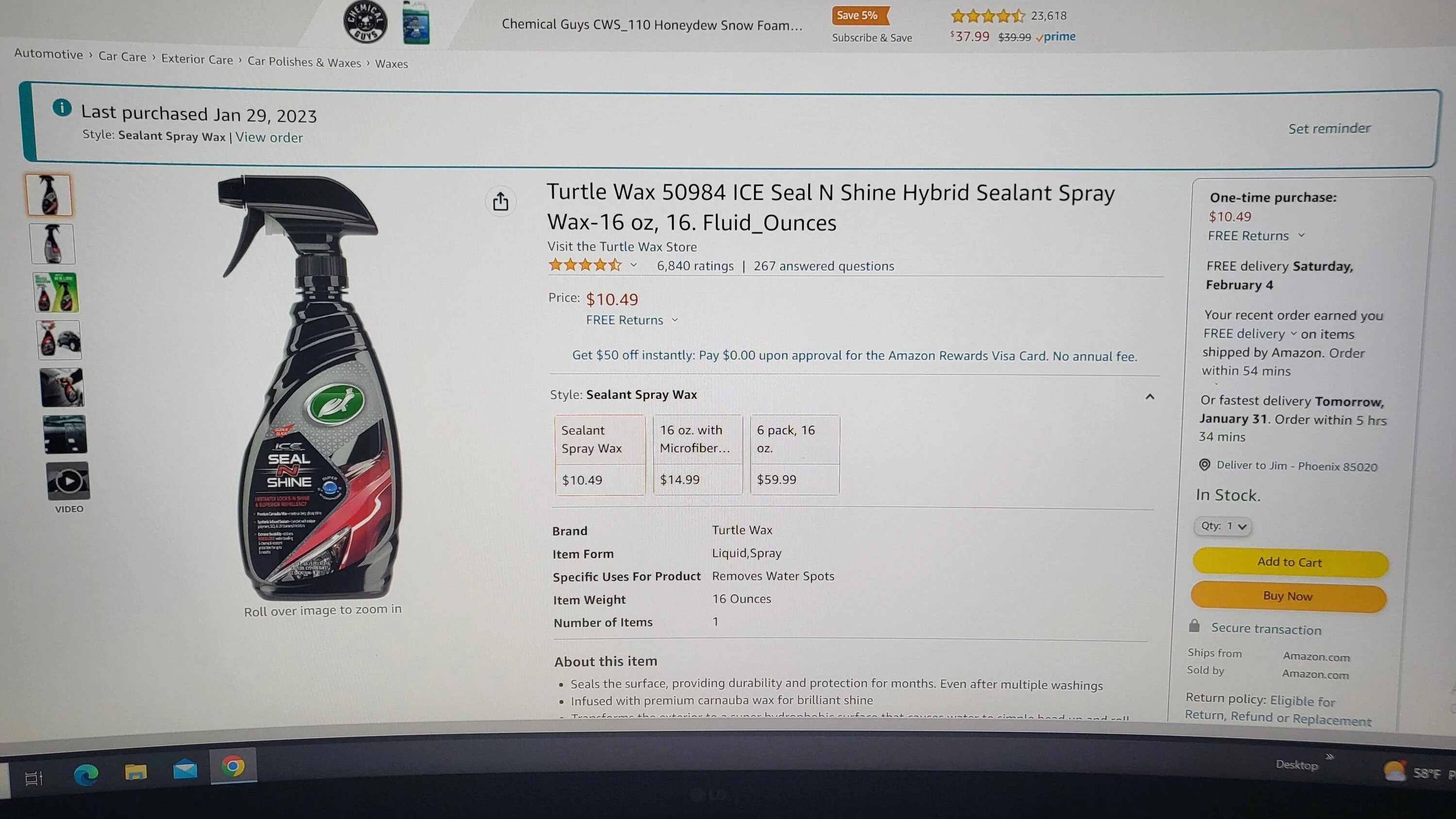 Ford Maverick Ceramic Coating Sprays - Preferences? Testimony? Opinions? 20230130_173001
