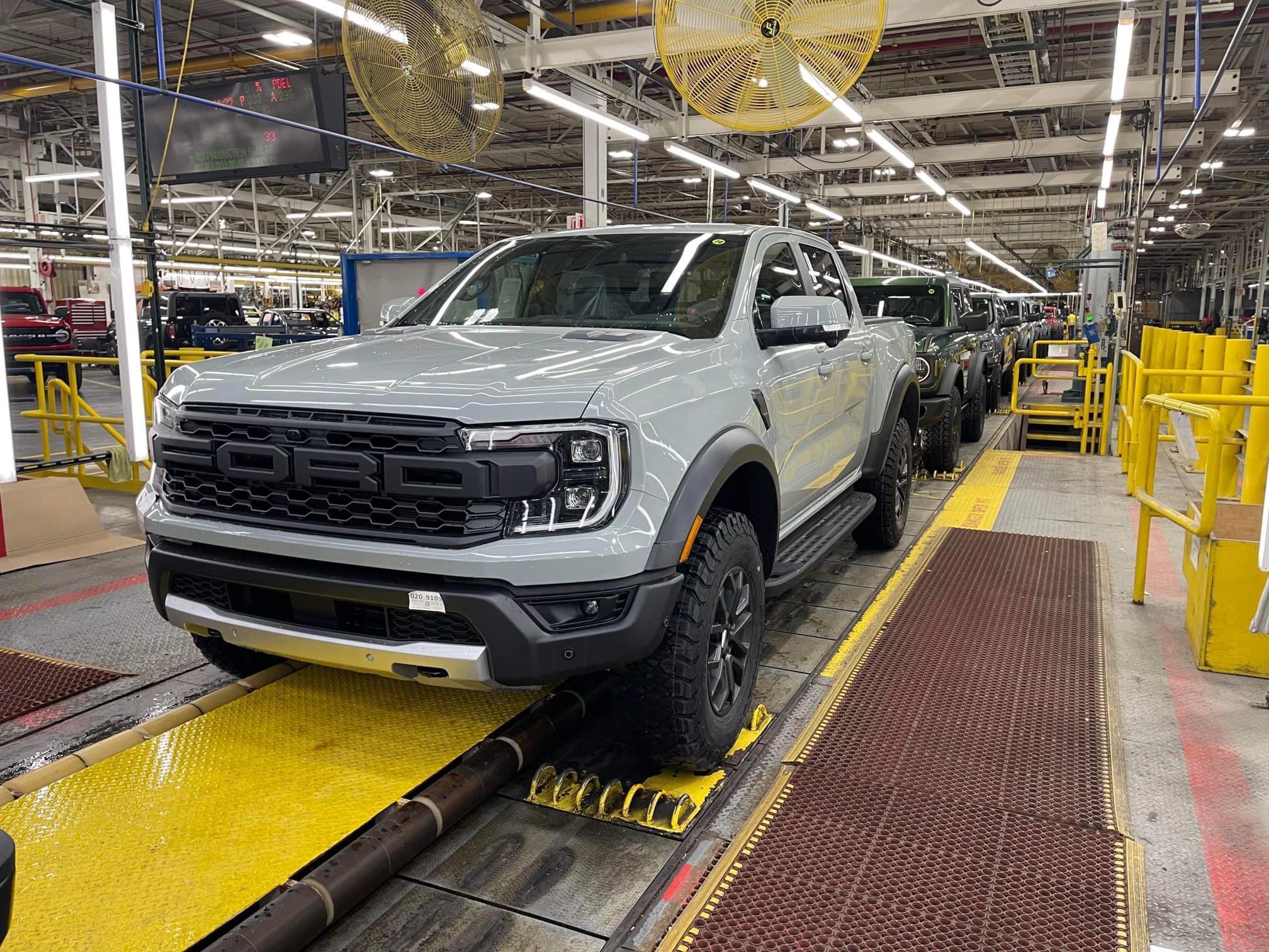 Ford Maverick 2024 Ranger Raptor first sighting on production line at MAP factory rra