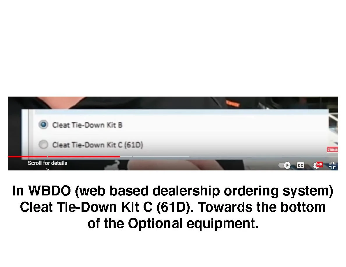 Ford Maverick I need help with the Cleat Tie Down Kit C Screen Shot 2022-12-16 at 12.04.31 PM