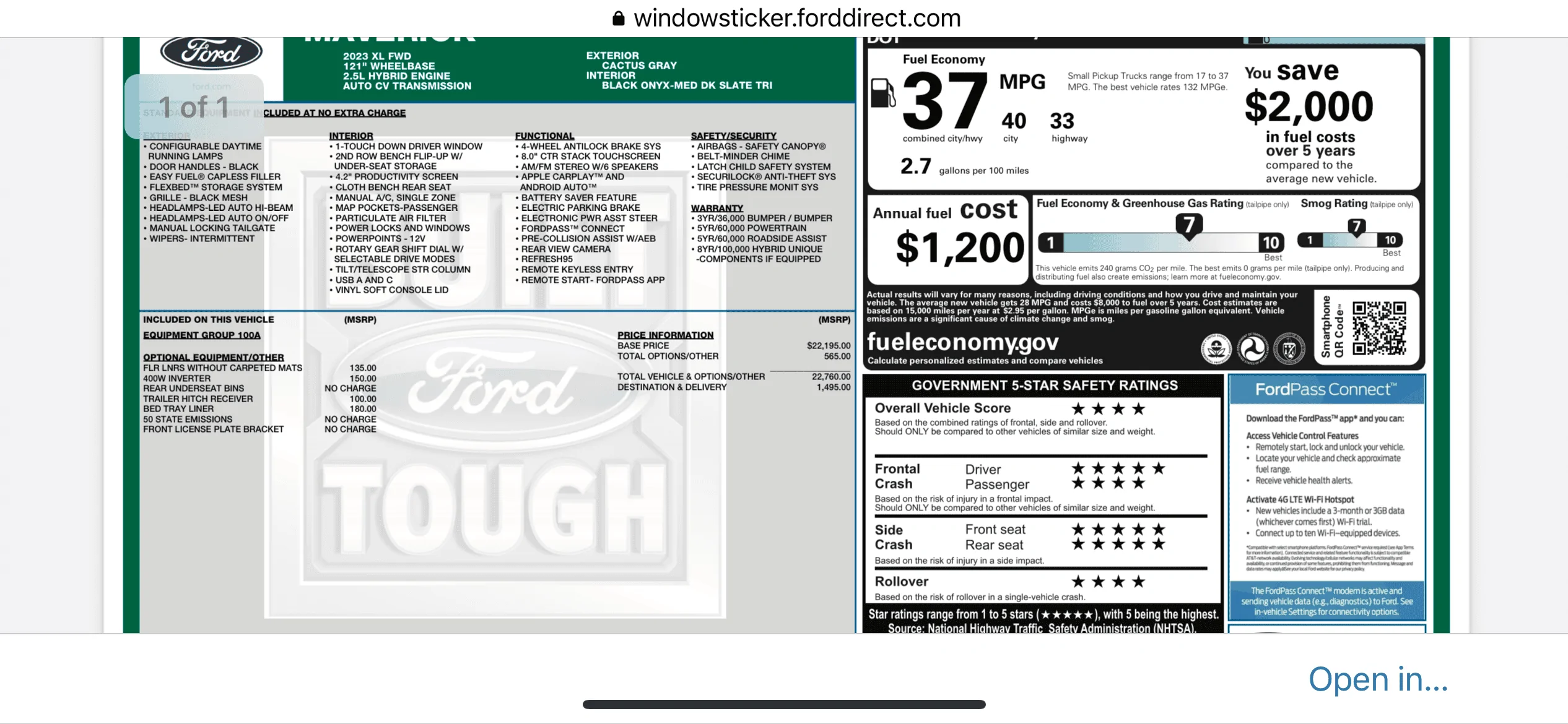Ford Maverick Order Tracker Updated Today (1/31) 4B5855DC-E6E4-45EC-A856-395582A53F60