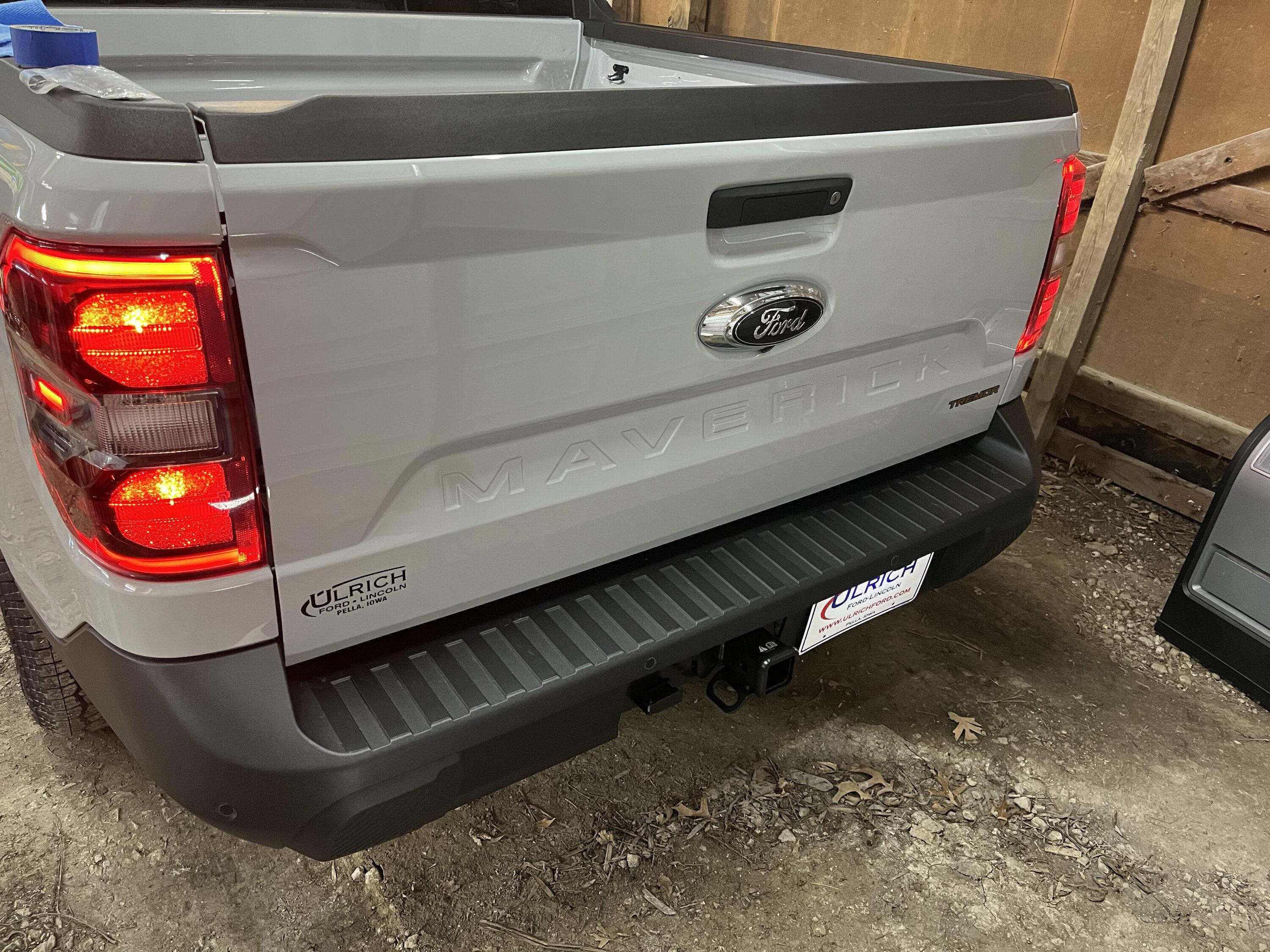 Ford Maverick Installed Tremor Badge to replace factory Tremor Sticker trem3
