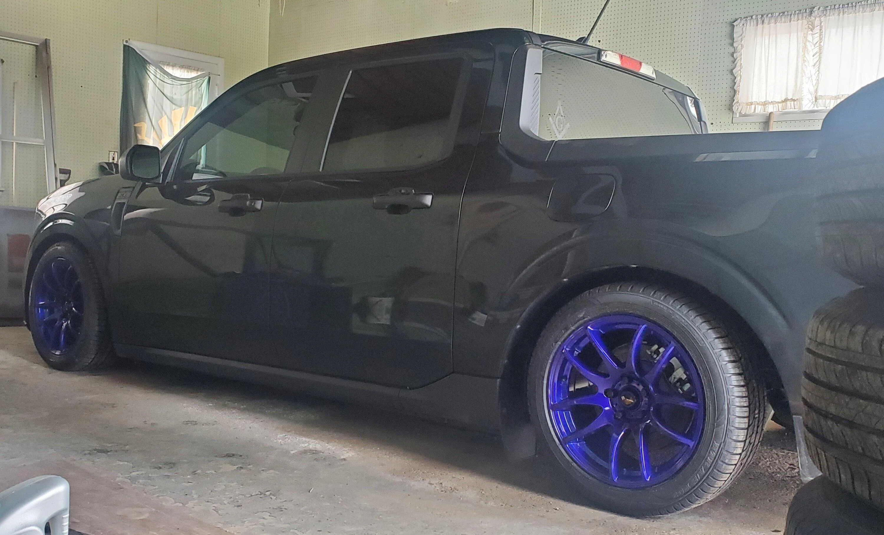 Ford Maverick Maverick XL w/ Steelies lowered on Silver's NA "superlow" coilover kit 20230202_134956
