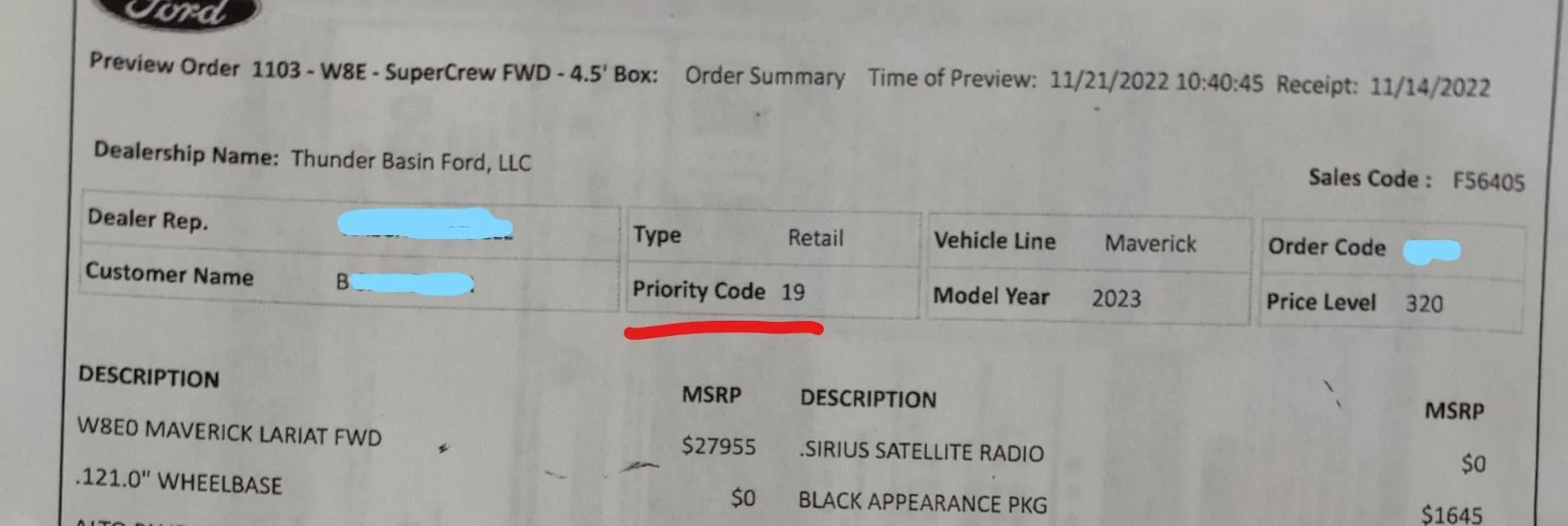 Ford Maverick Wait entering Month 16 ....... What am I doing wrong? Inkedpriority 