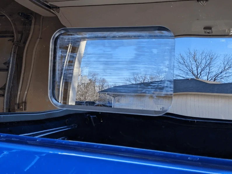 Ford Maverick Rear sliding window scratches... (Solved) 1675399235051