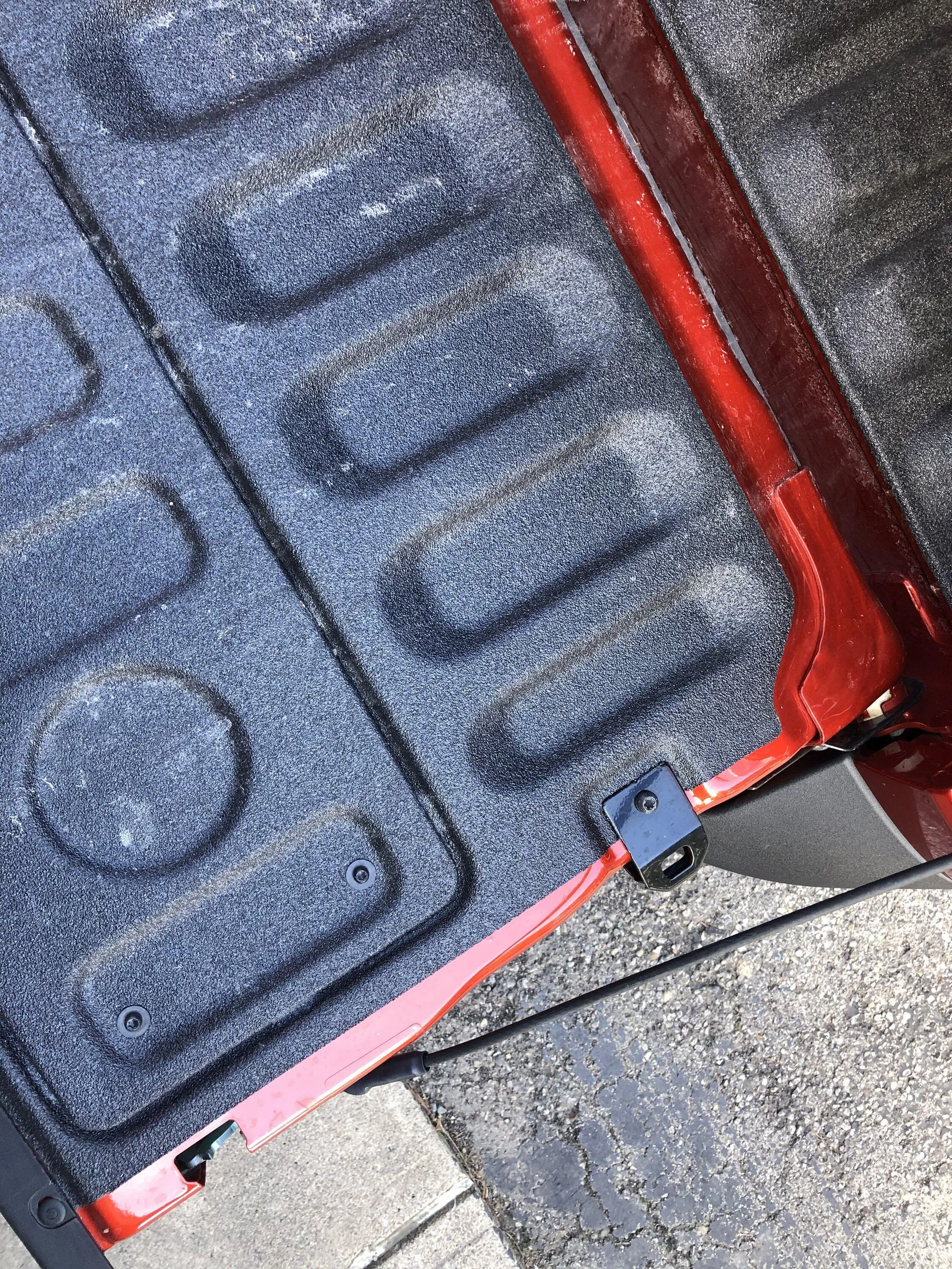 Ford Maverick Not happy with Line-X tailgate job IMG_1169