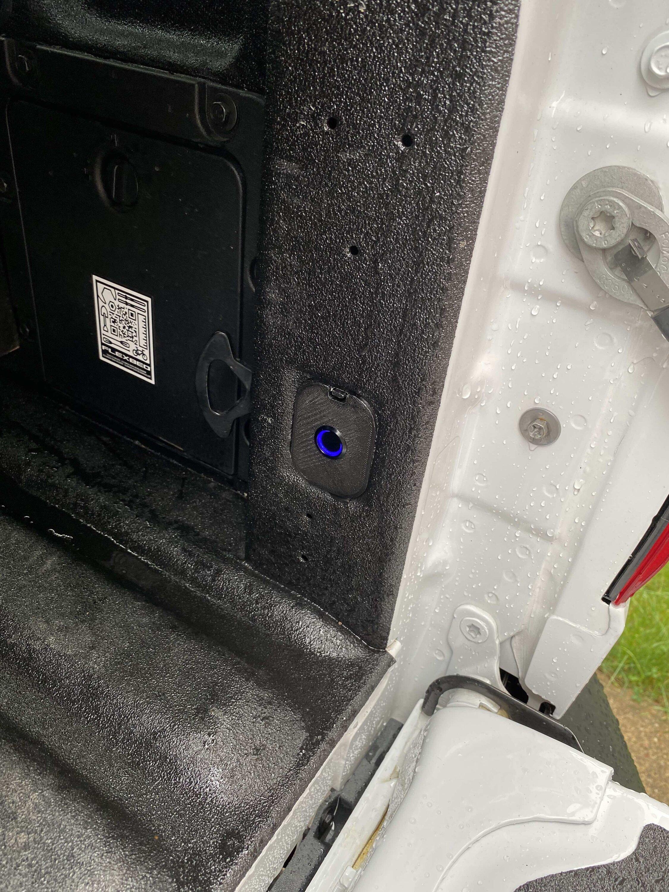 Ford Maverick Size of hole with the rubber grommet in bed? AD373C86-02A3-4945-93A9-C17C103A3885