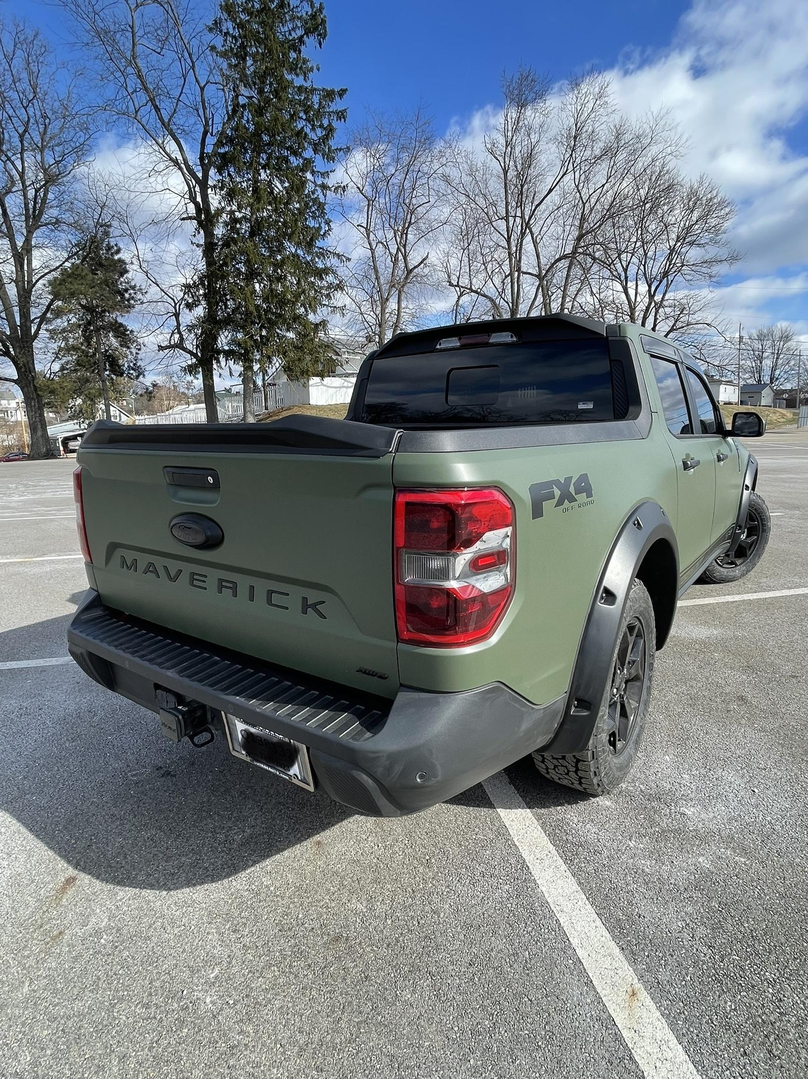 Ford Maverick Tripdub's Maverick Build - 3M Matte Wrap, Graphics, Fenders, Spoilers, Deflectors, Level Kit, Toyo AT3, & More Ima
