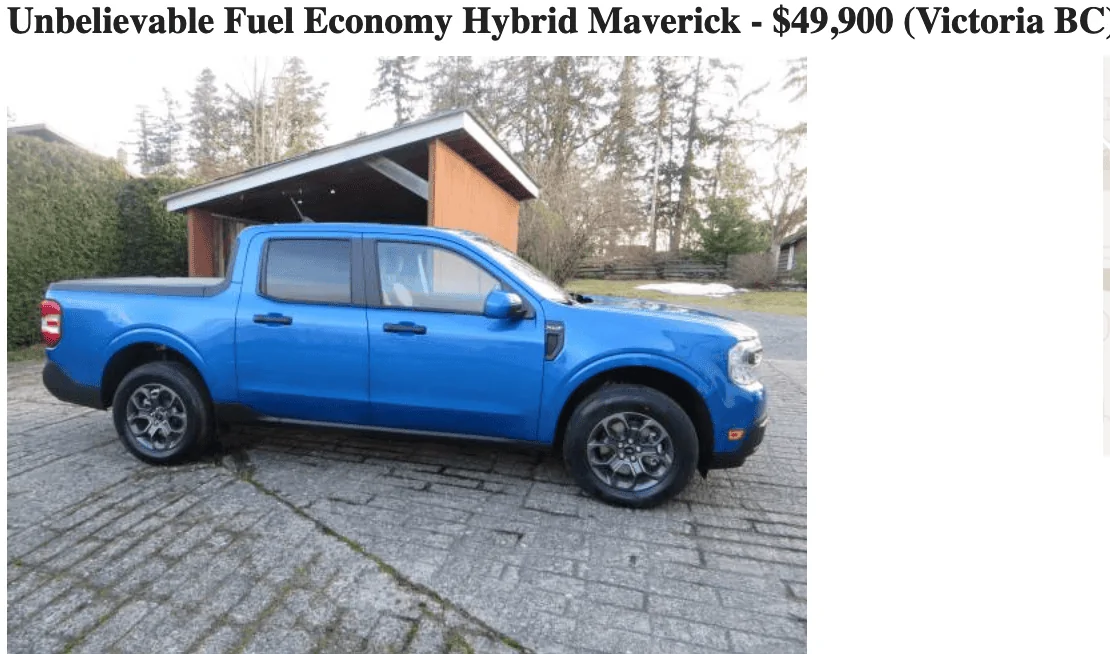 Ford Maverick Ballsy Posting from BC Screenshot 2023-02-03 at 2.48.25 PM