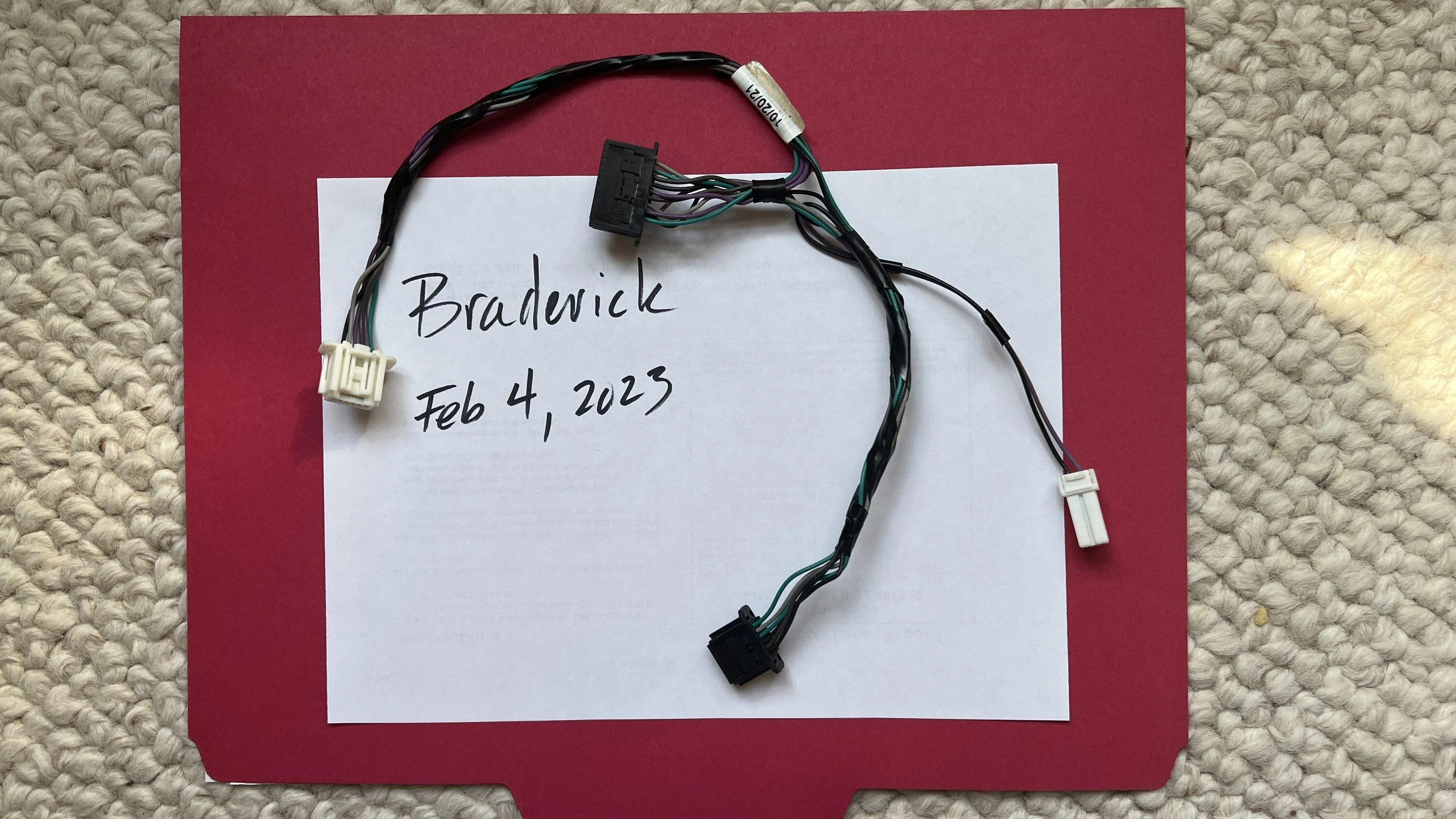Ford Maverick Steering Wheel Wire Harness Cable IMG_5307