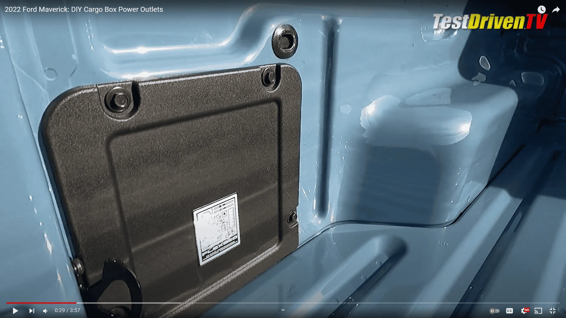 Ford Maverick Does anyone know the OEM part number for the left side panel in the bed area? left cubby