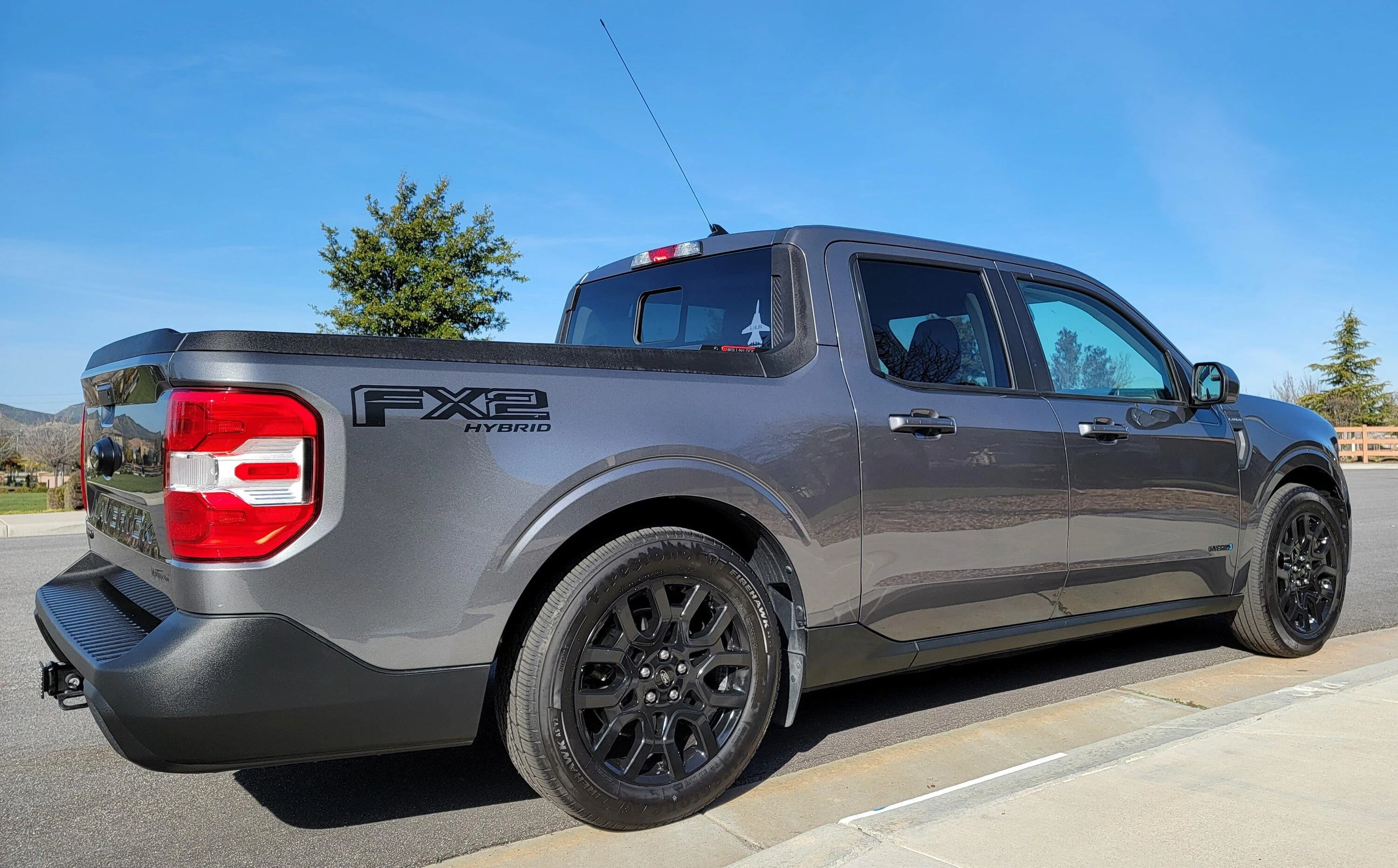Ford Maverick FX2 Hybrid Decals + Painted Lariat Wheels + Lowered on Eibach Prokit 20230204_094008