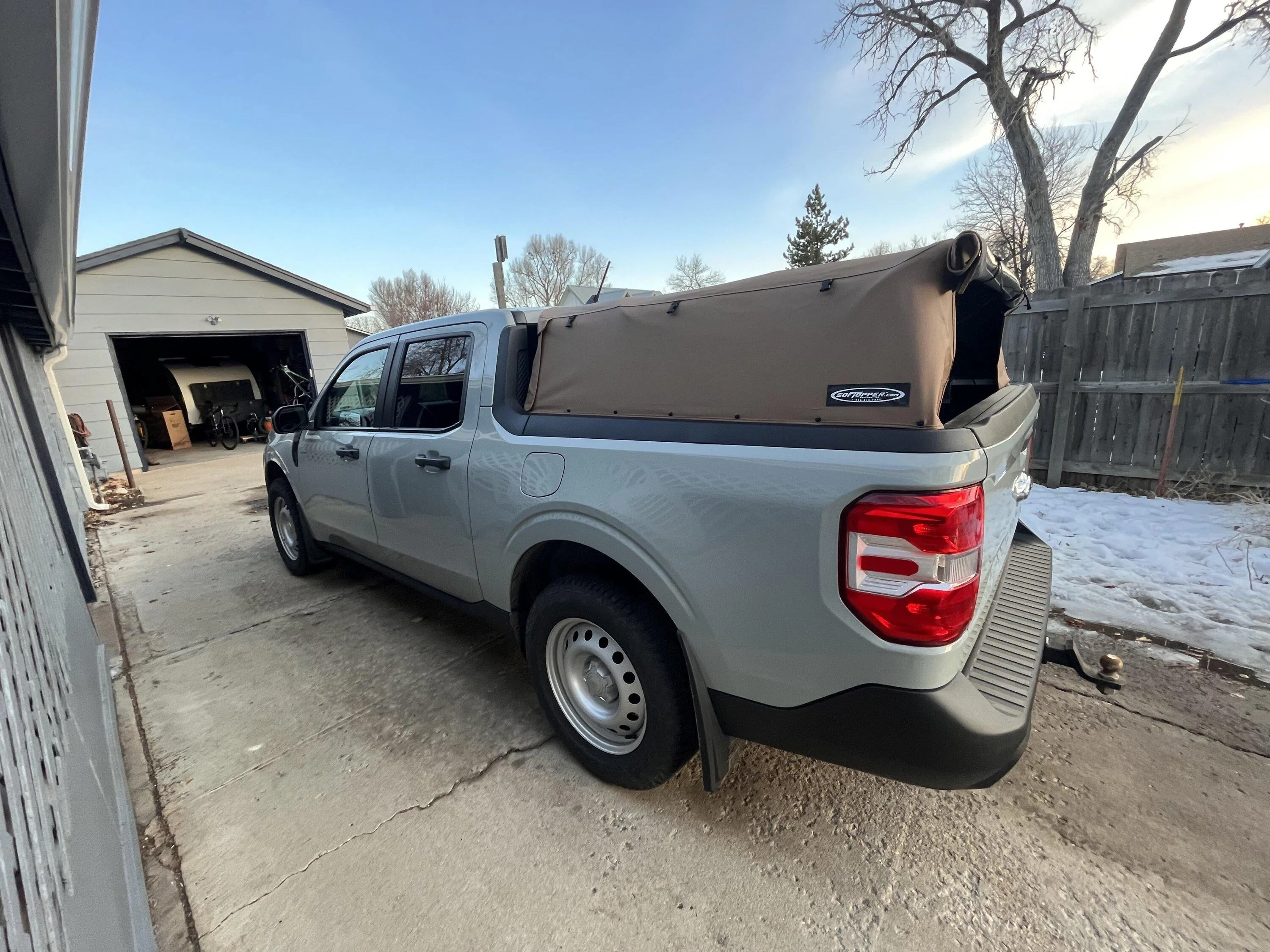 Ford Maverick CACTUS GRAY Maverick Photos Thread Softopper soft bed topper (brown) installed pics mountain bike 1