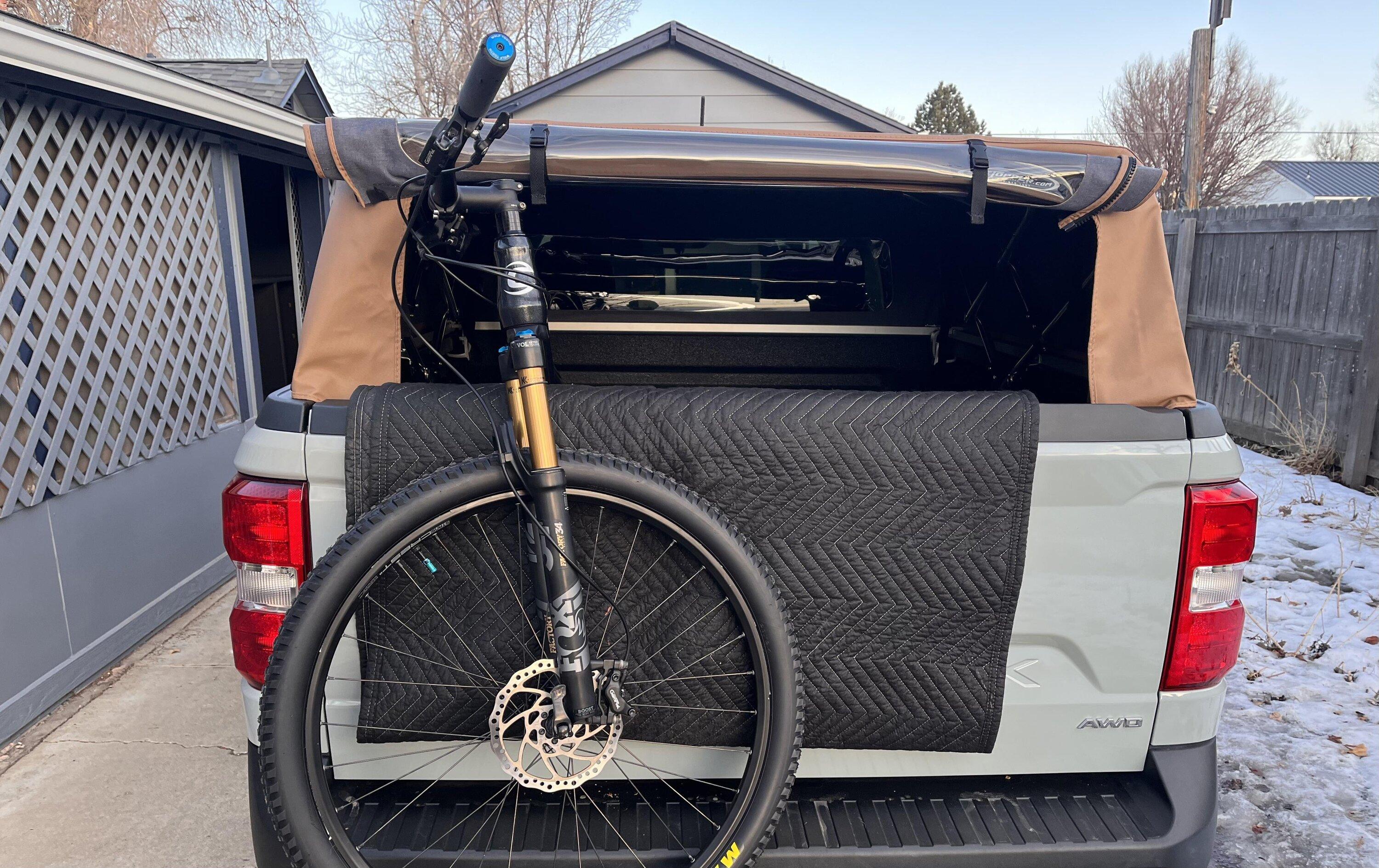 Ford Maverick CACTUS GRAY Maverick Photos Thread Softopper soft bed topper (brown) installed pics mountain bike 4