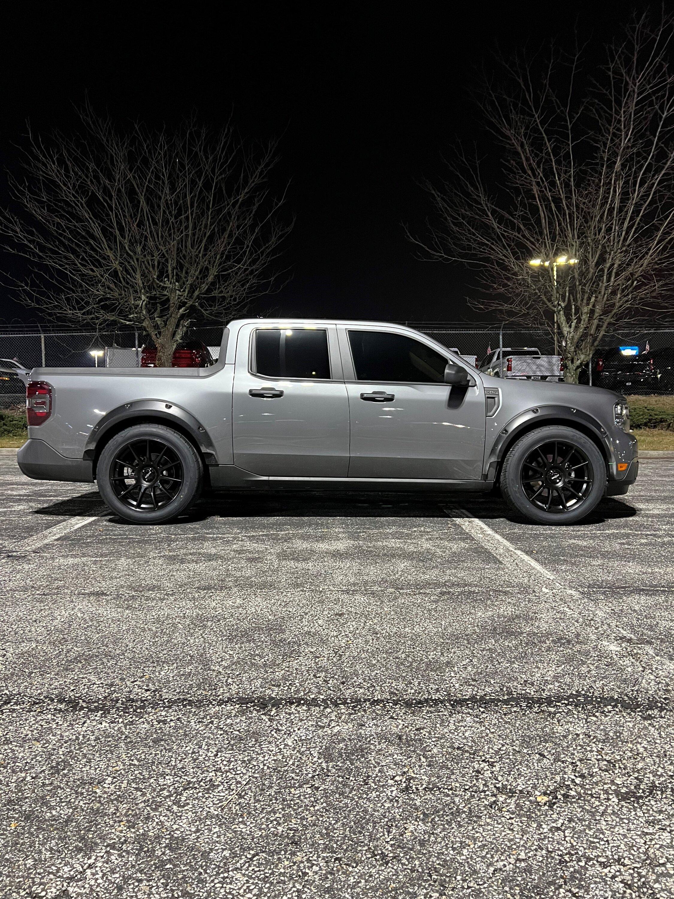 Ford Maverick Test fit - Rotiform DTM 20x10 - 295/45 1