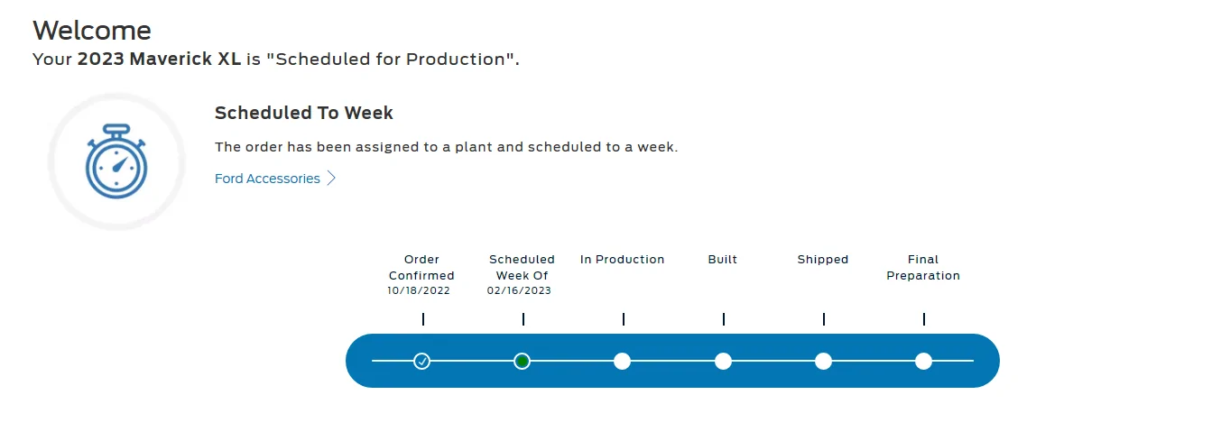 Ford Maverick Here we go! Scheduled for production Feb 16th! 1675703522402