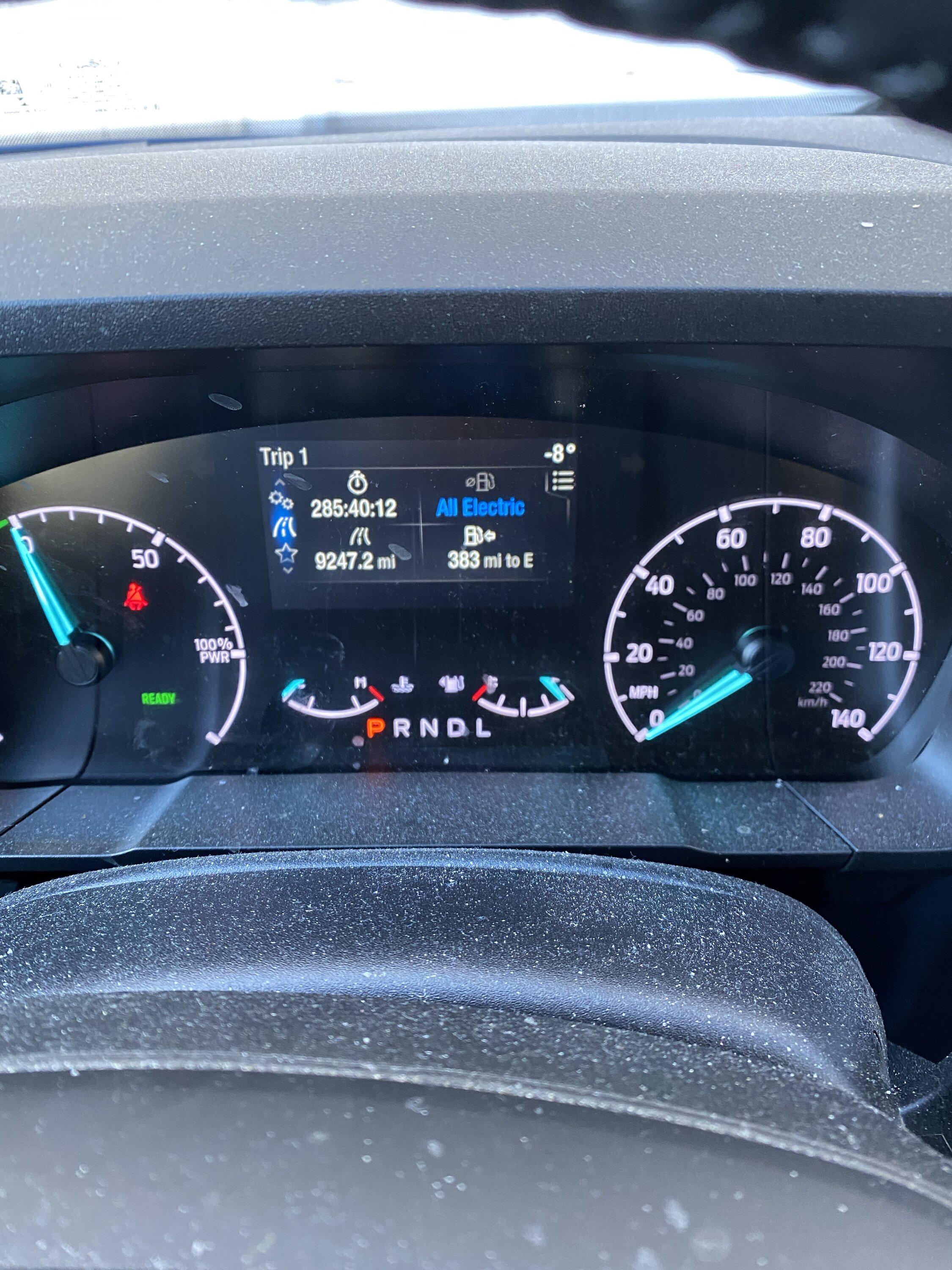 Ford Maverick Impressive Cold Weather Performance and MPG in -8F (Hybrid Maverick) IMG_7847.JPG