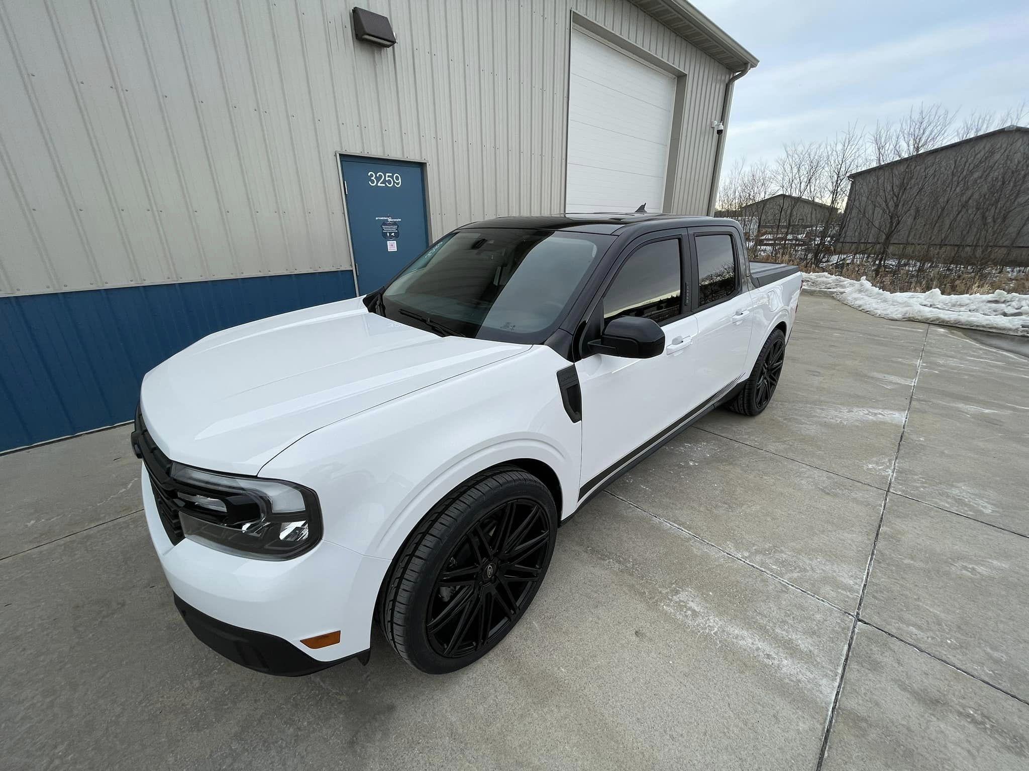 Cab wrapped black look on white Maverick 2.jpg