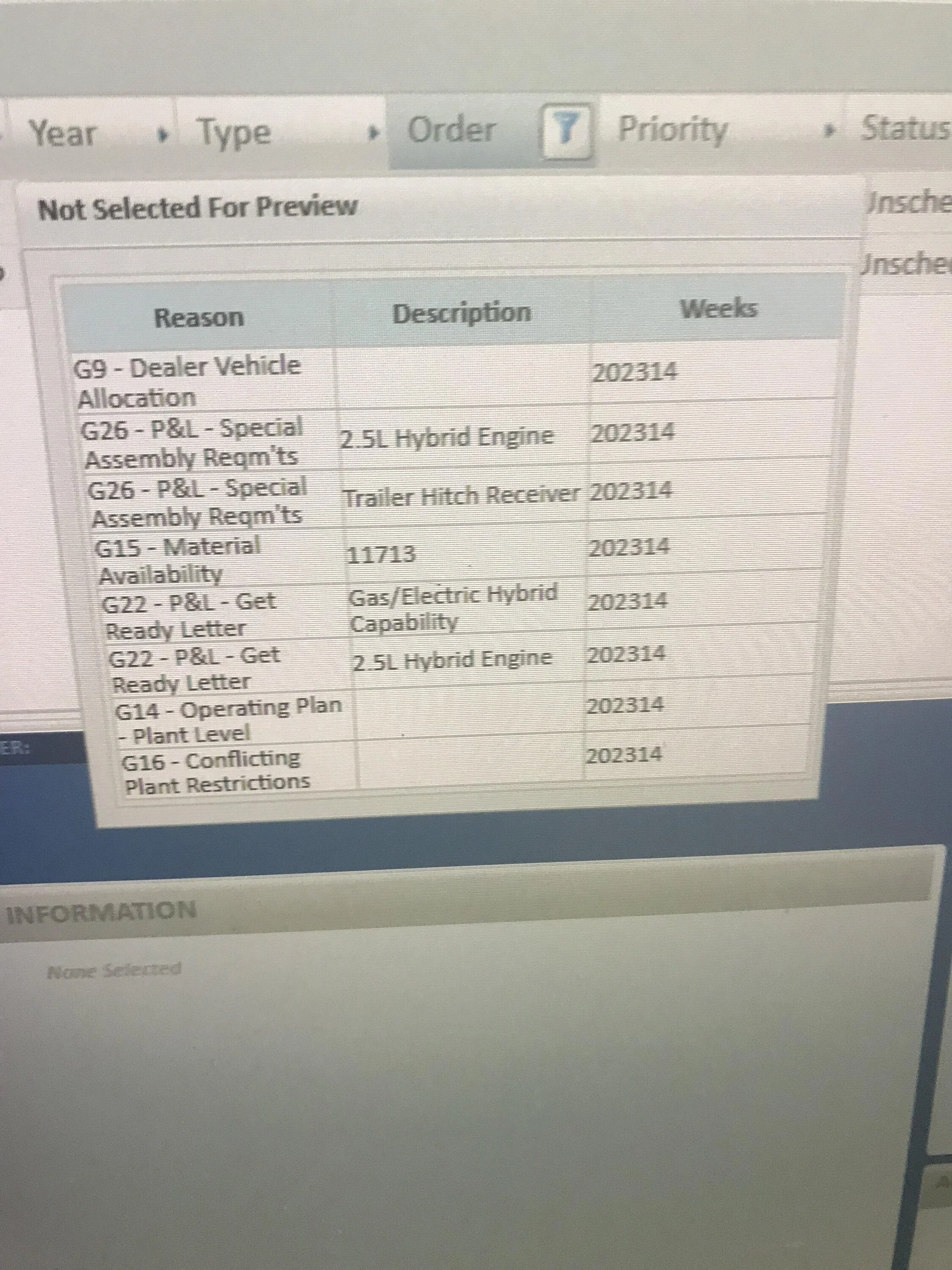 Ford Maverick Can someone please help decipher these internal Ford codes?? 2:3:2023 Villa Ford Maverick order imag
