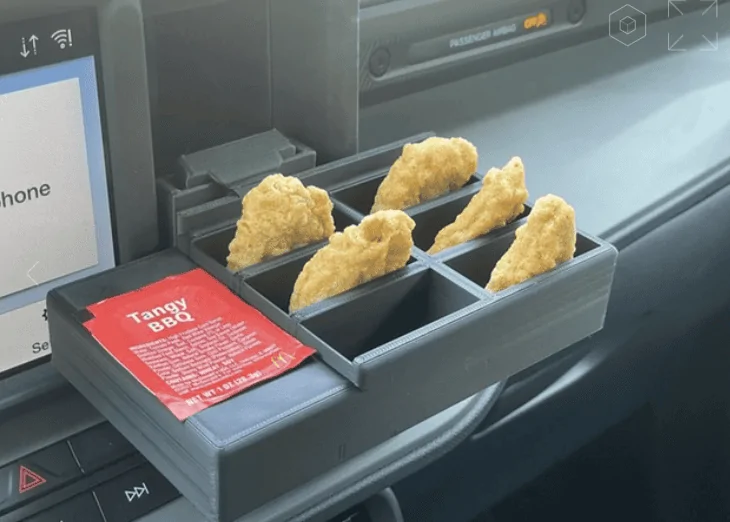Ford Maverick Taco or Chicken nugget cubie holder HAHAHA Chicken