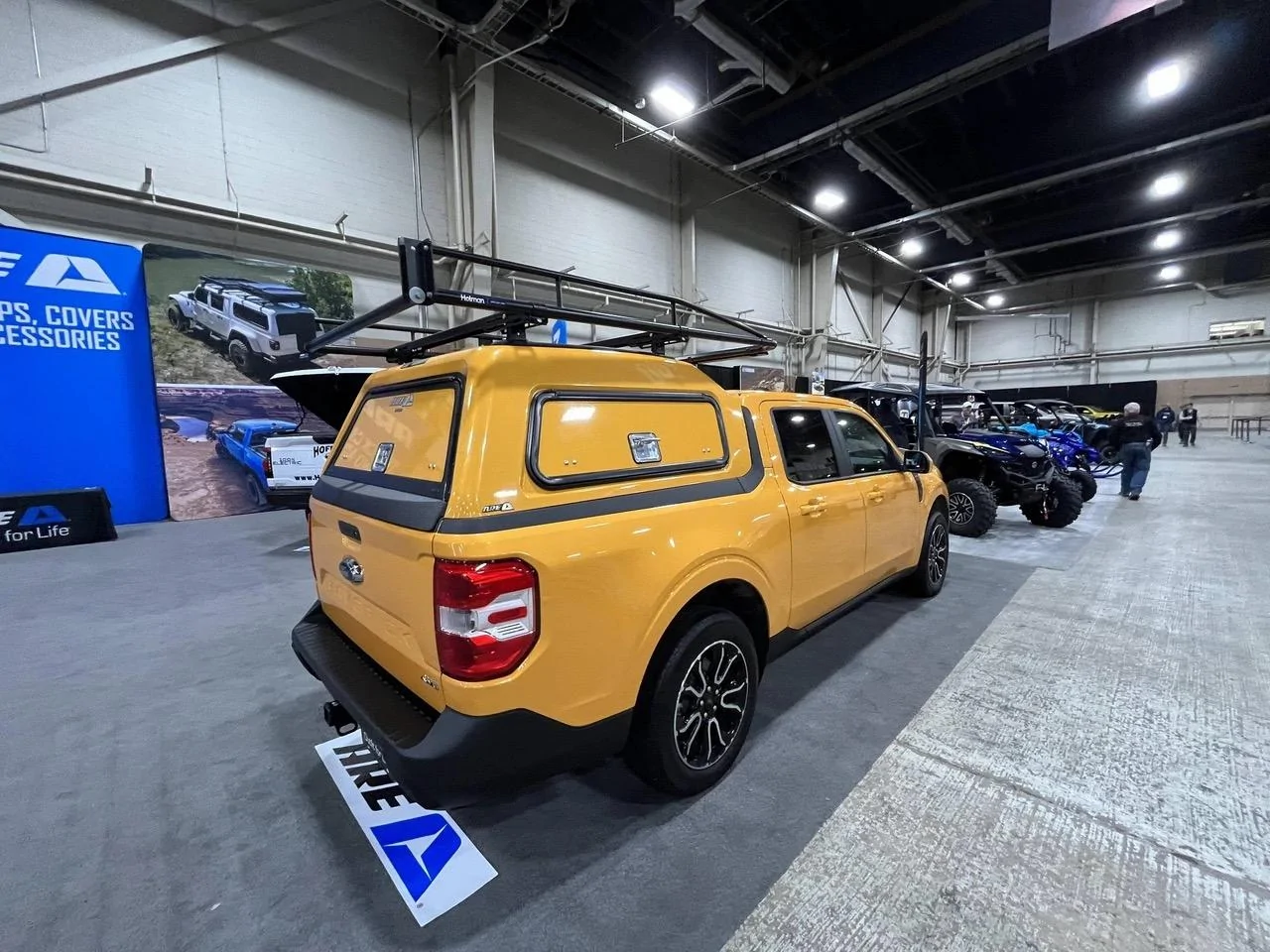 Ford Maverick Maverick with ARE Truck Cap + Holman Rack -- from the Great Outdoor Show in PA Oza2EZx_d