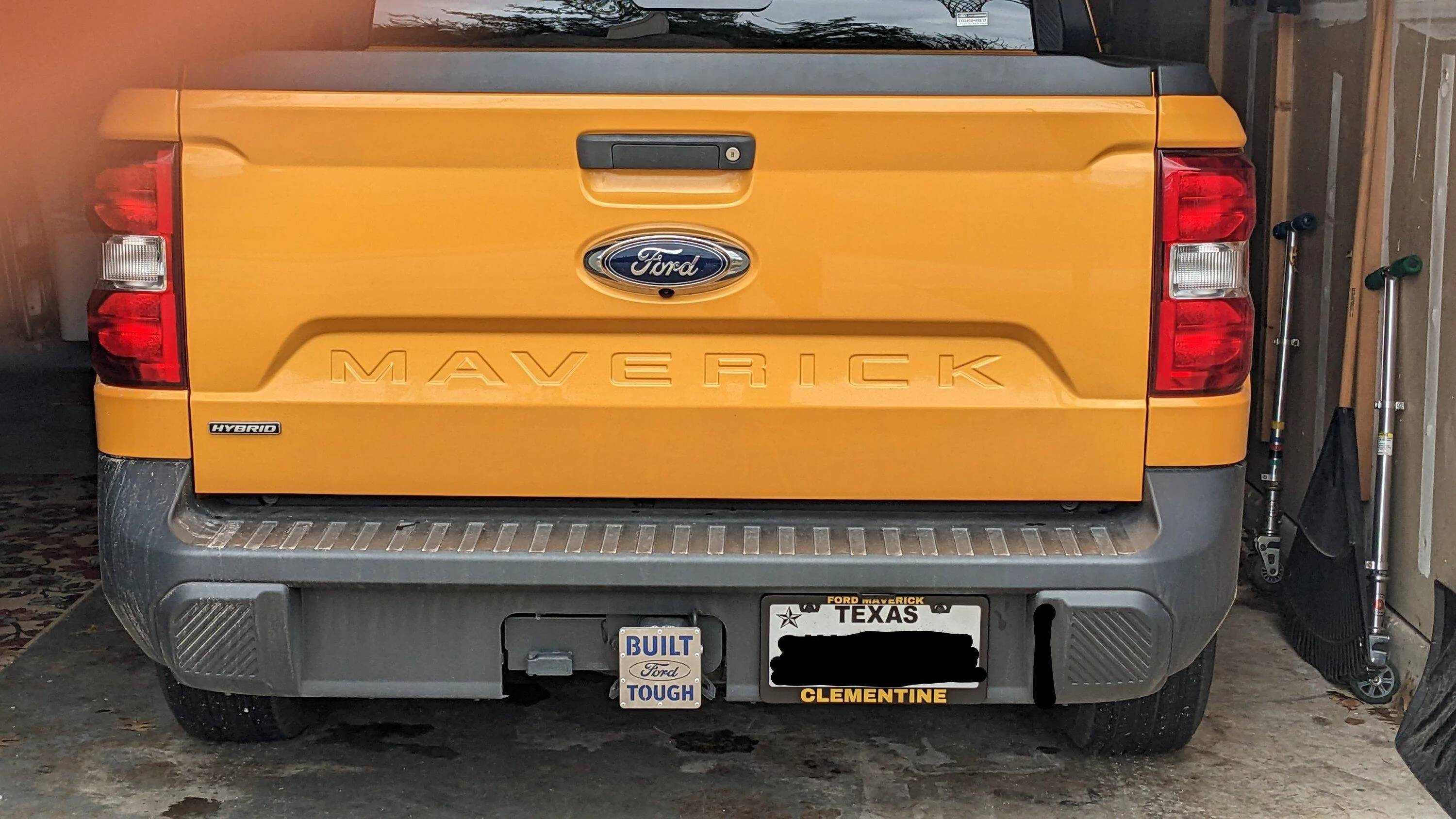 Ford Maverick Custom license plate frames PXL_20230208_192059326~2