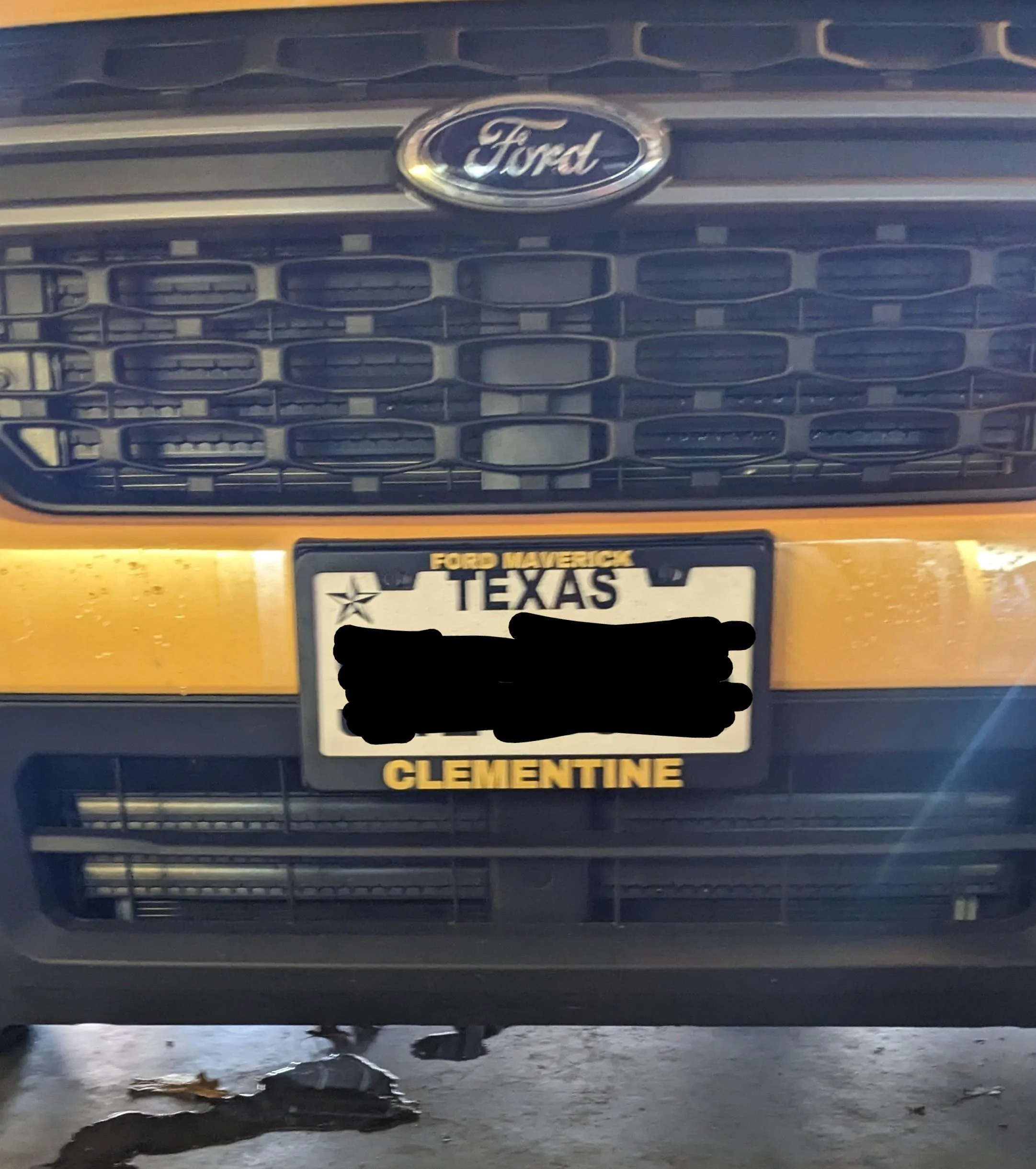 Ford Maverick Custom license plate frames PXL_20230208_192525181~2