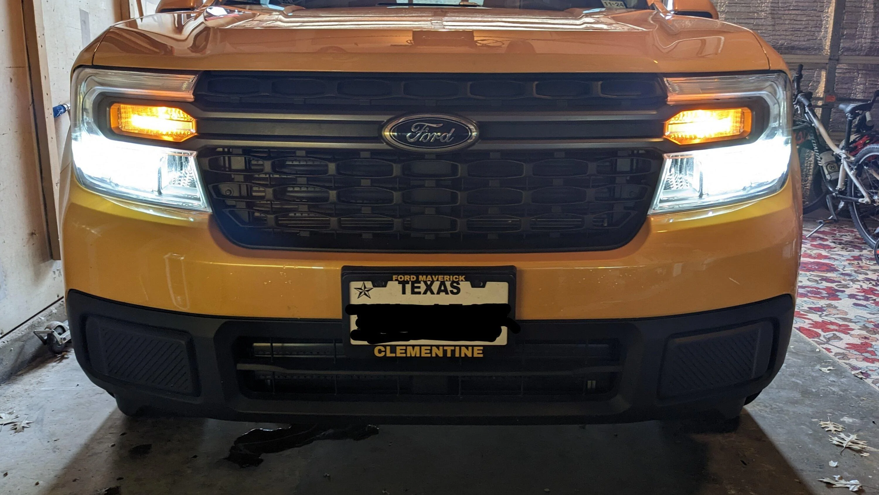 Ford Maverick Custom license plate frames PXL_20230208_192500944~2