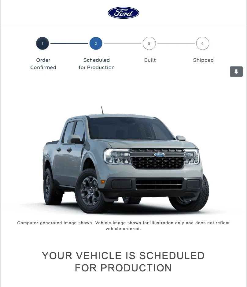 Ford Maverick 📬 2/9/23 Scheduling Email Received Group [EMAILS NOW ARRIVING] Screenshot 2023-02-09 at 9.33.32 AM