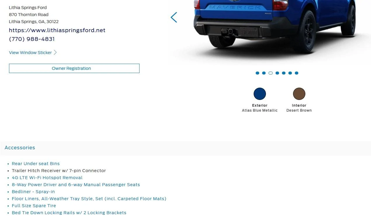 Ford Maverick 📬 2/9/23 Scheduling Email Received Group [EMAILS NOW ARRIVING] Accessories