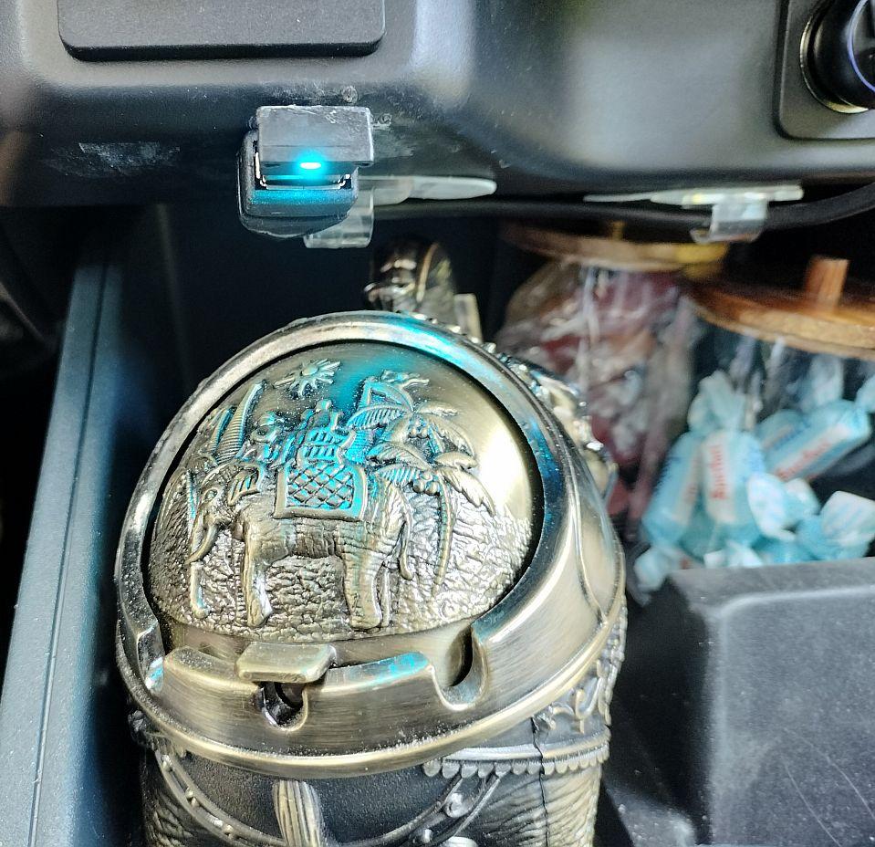 Ford Maverick 2023 Maverick Missing Cubby Ambient lighting fix ~ cheap fix Mavdash2