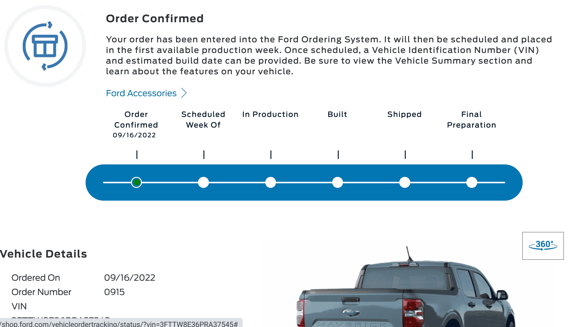 Ford Maverick 🧭 Maverick Build & Tracking Links Screenshot 2023-02-10 10.07.47 AM
