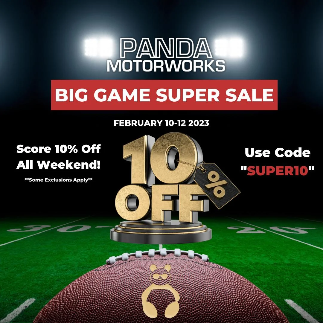 Ford Maverick Panda Motorworks Big Game Super Sale! 10% off WEEKEND SB23-Sale-Graphic