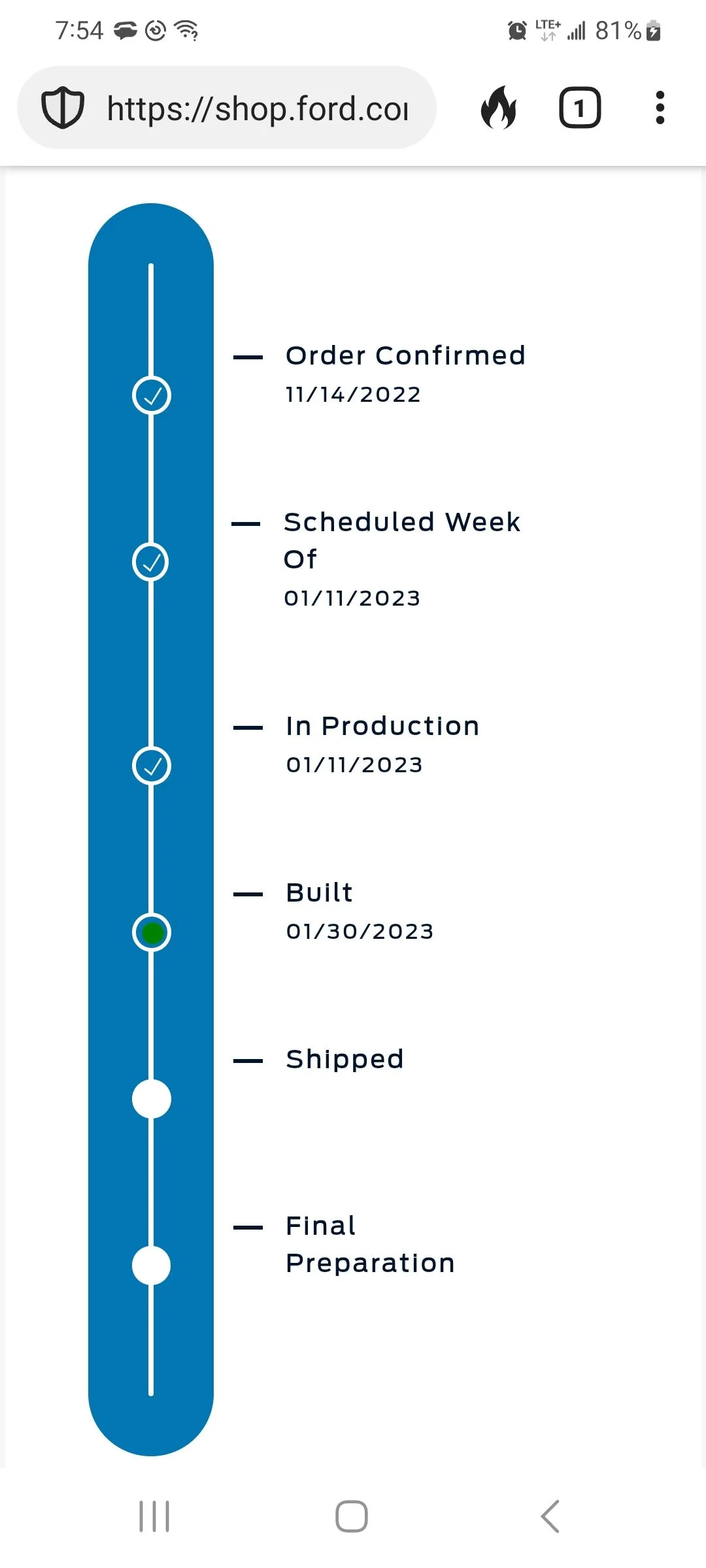 Ford Maverick Question about production timeline Screenshot_20230131_195415_DuckDuckGo
