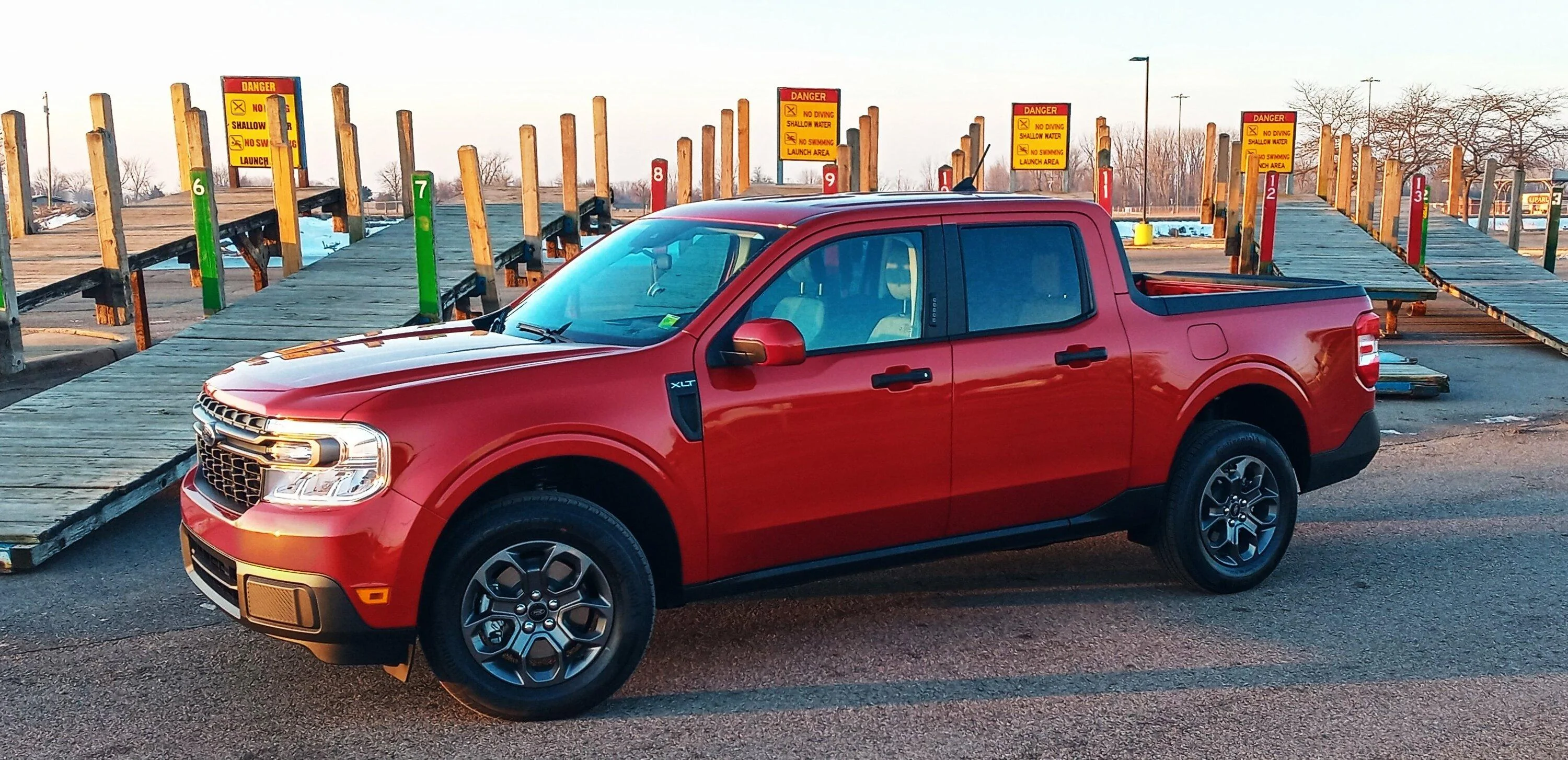 Ford Maverick HOT PEPPER RED Maverick Photos Thread Ford Maverick At Selfridge Docks Pic 1 Feb. 8, 2023
