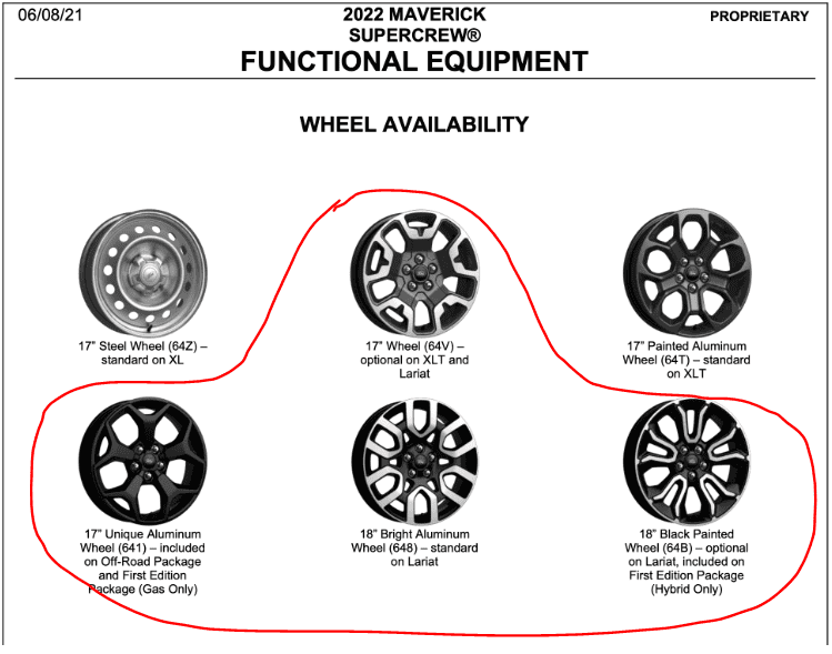Ford Maverick Wanted: OEM Wheels (not XL or standard gray XLT) 1676213663640