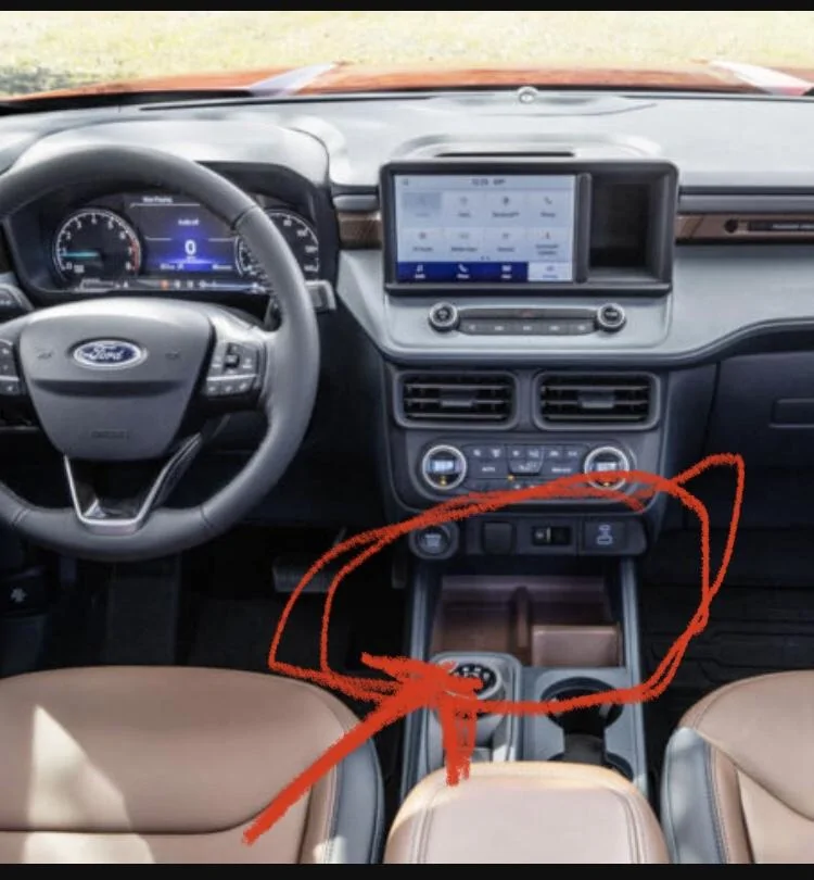 Ford Maverick Orange center console tray liner - standard or optional equipment? 70C38F17-0523-4426-8314-B7439ED524C0