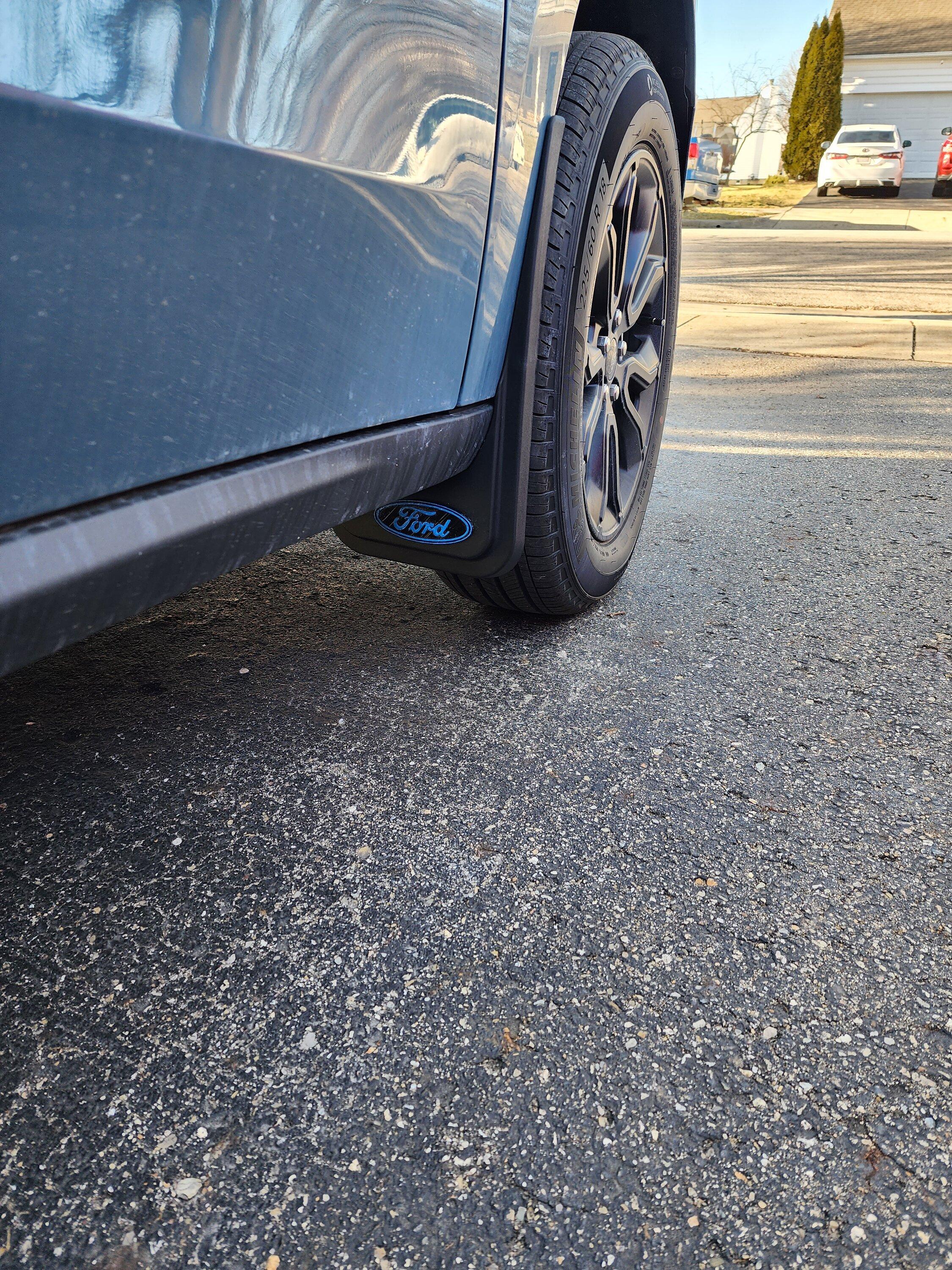 Ford Maverick Mud Flaps Installed 20230212_155839