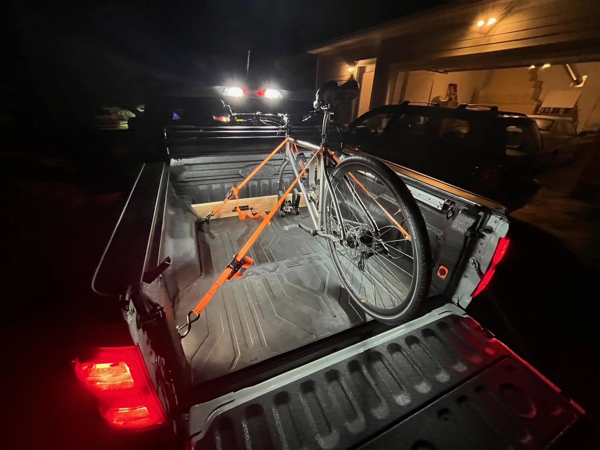 Ford Maverick Fitting bike in the bed IMG_2164