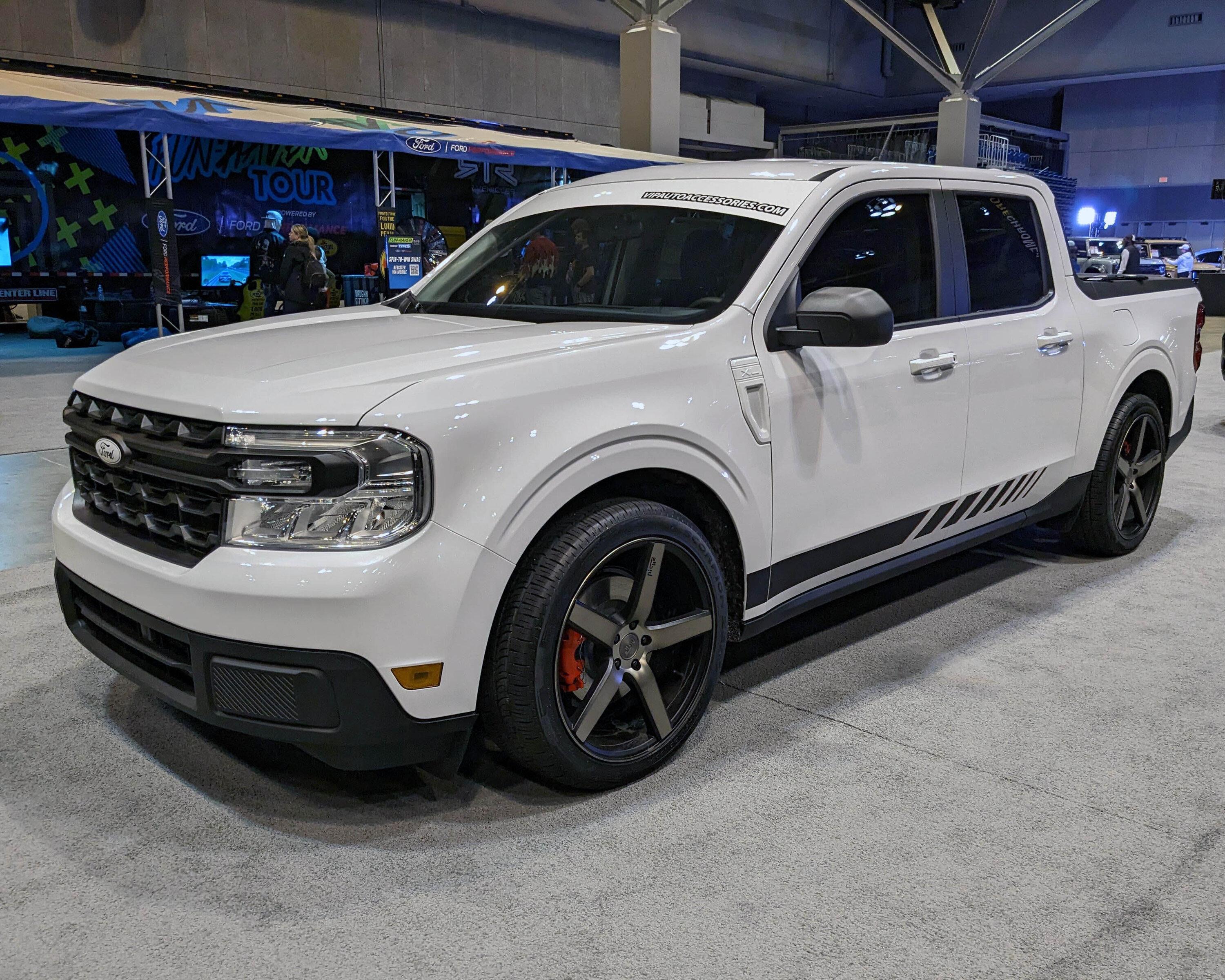 Ford Maverick OXFORD WHITE Maverick Photos Thread Modified Maverick XLT Eibach Lowering Springs + Painted Brake Calipers + 20%22 Niche Milan Whe
