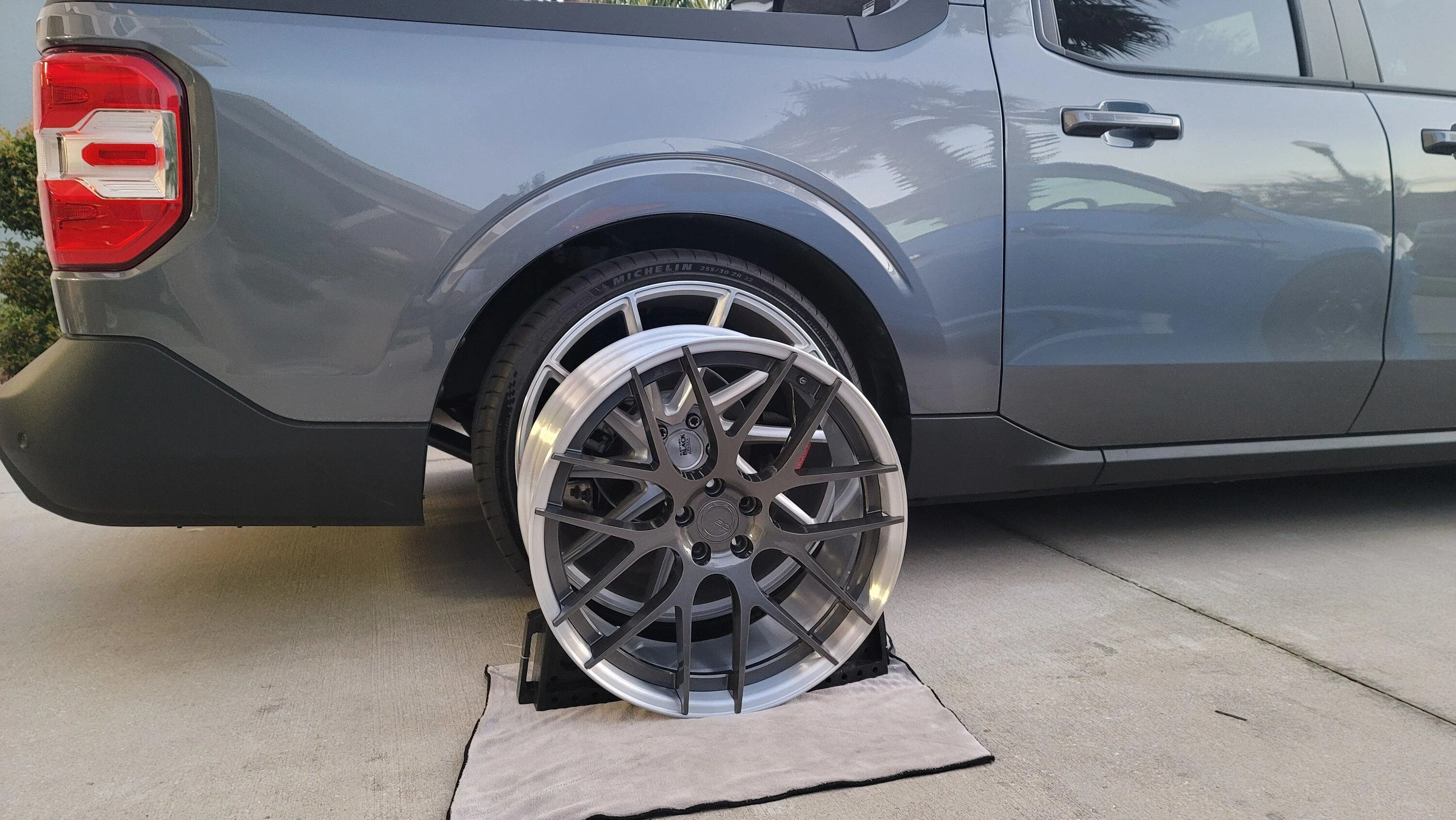 Ford Maverick My New Staggered Wheels 20230215_182649