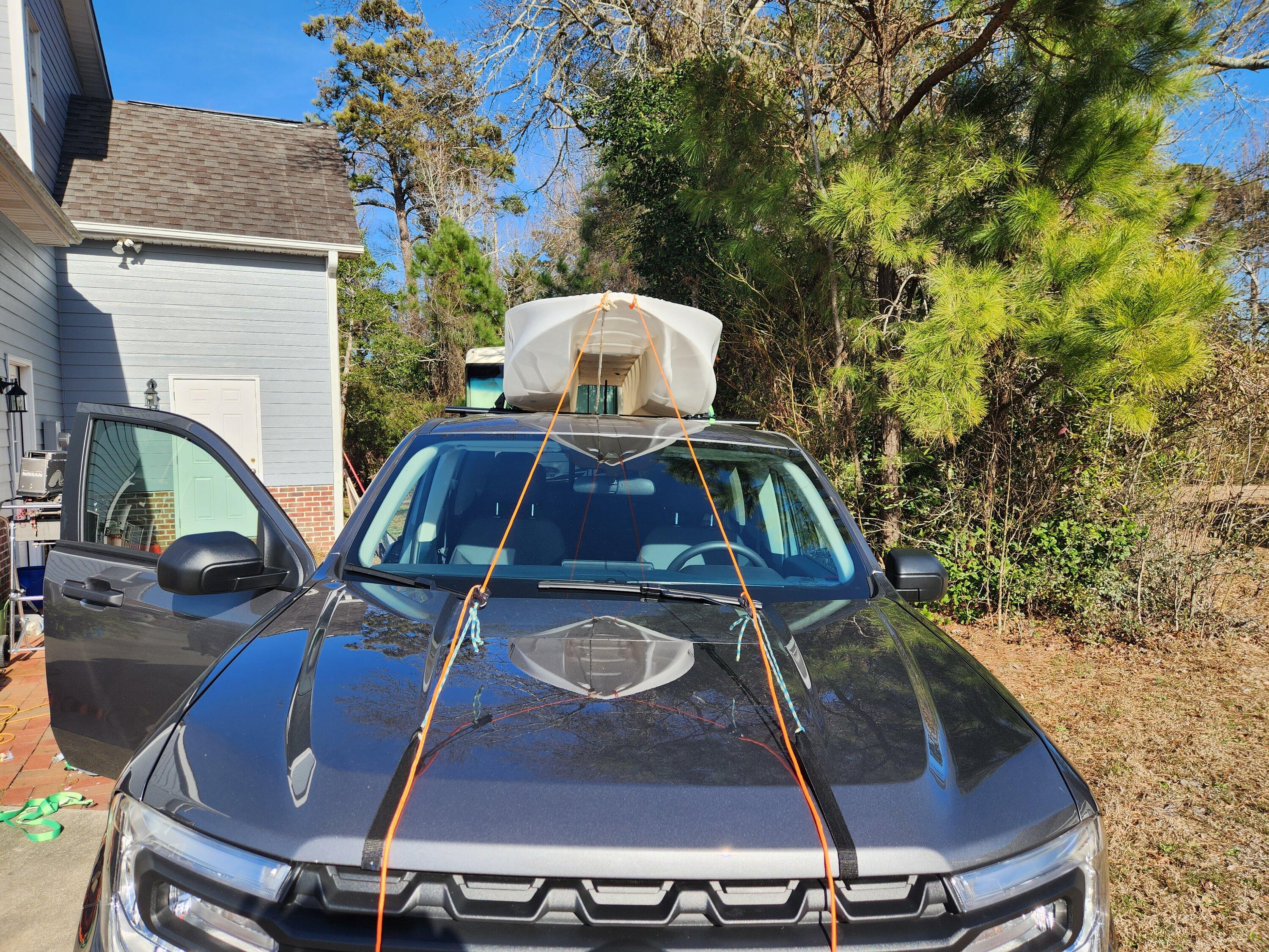 Ford Maverick Hauling kayak on Elevate Racks 88A16E30-3CAB-447C-9035-15E3BD04B3DA