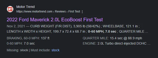 Ford Maverick Tested: Hybrid Maverick Peak Torque = 267 Lb-Ft Screenshot (423)