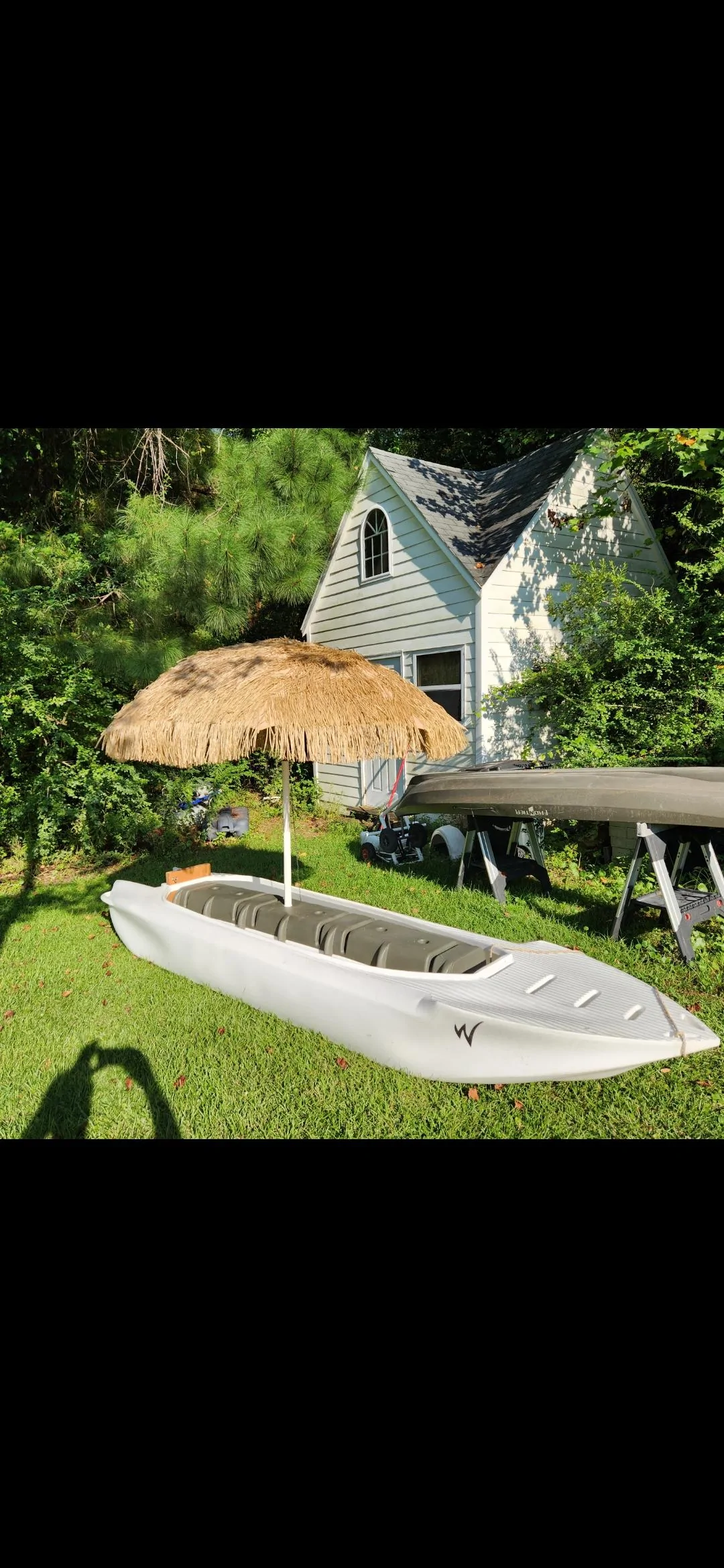 Ford Maverick Hauling kayak on Elevate Racks B015A2F5-82A6-4677-88D3-2D4E9A71C2CE