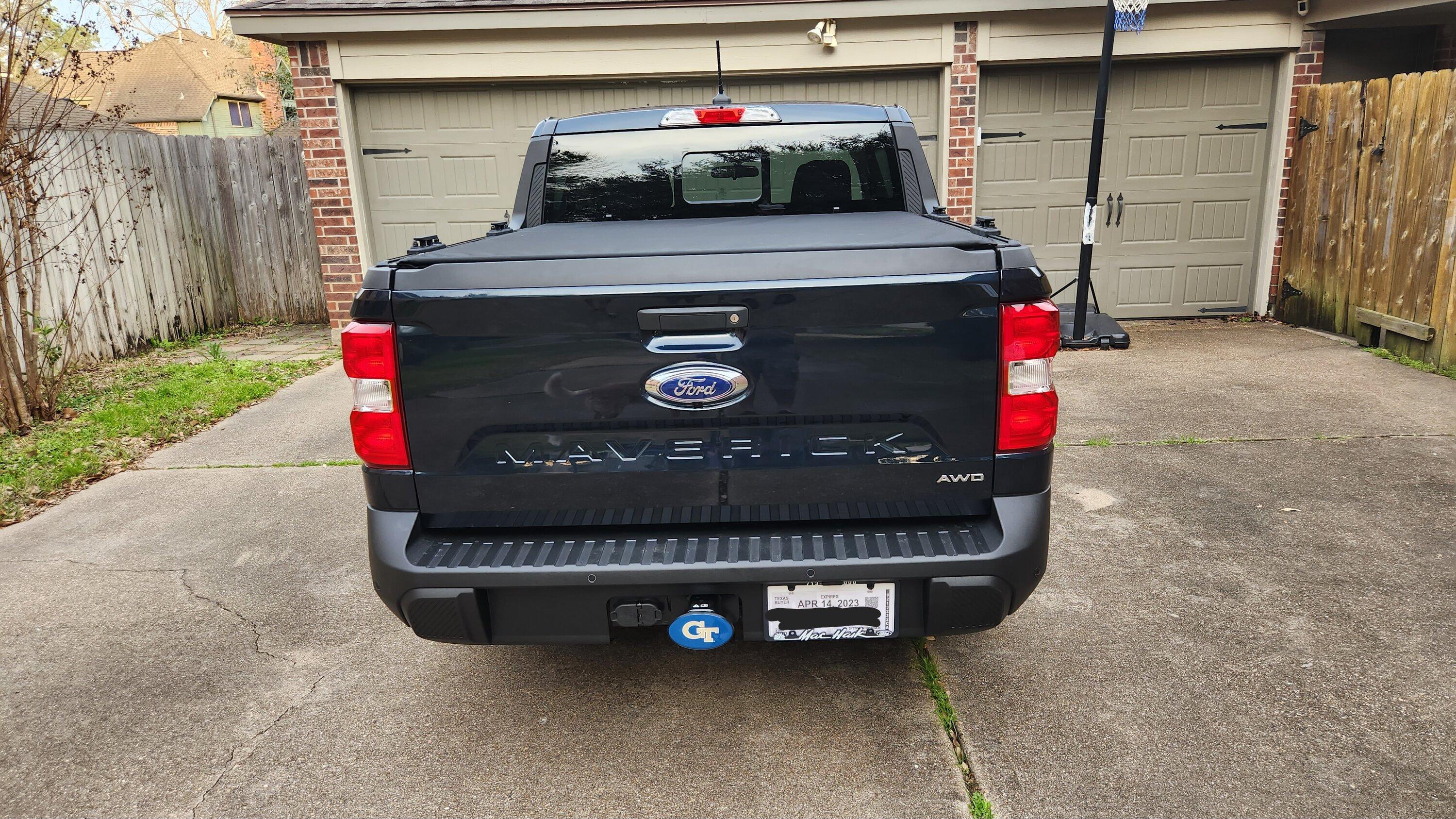Ford Maverick Weekend mods: Cover, rails, liner, tailgate assist 20230218_173614